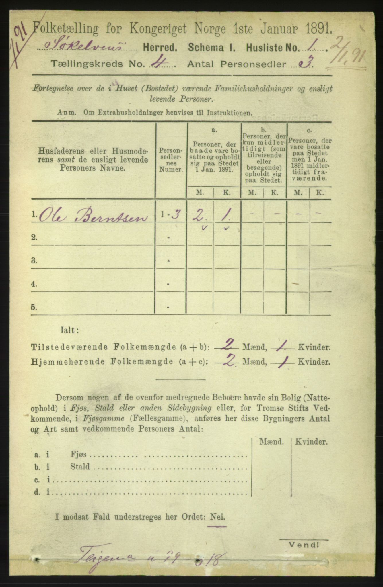 RA, 1891 census for 1528 Sykkylven, 1891, p. 2217