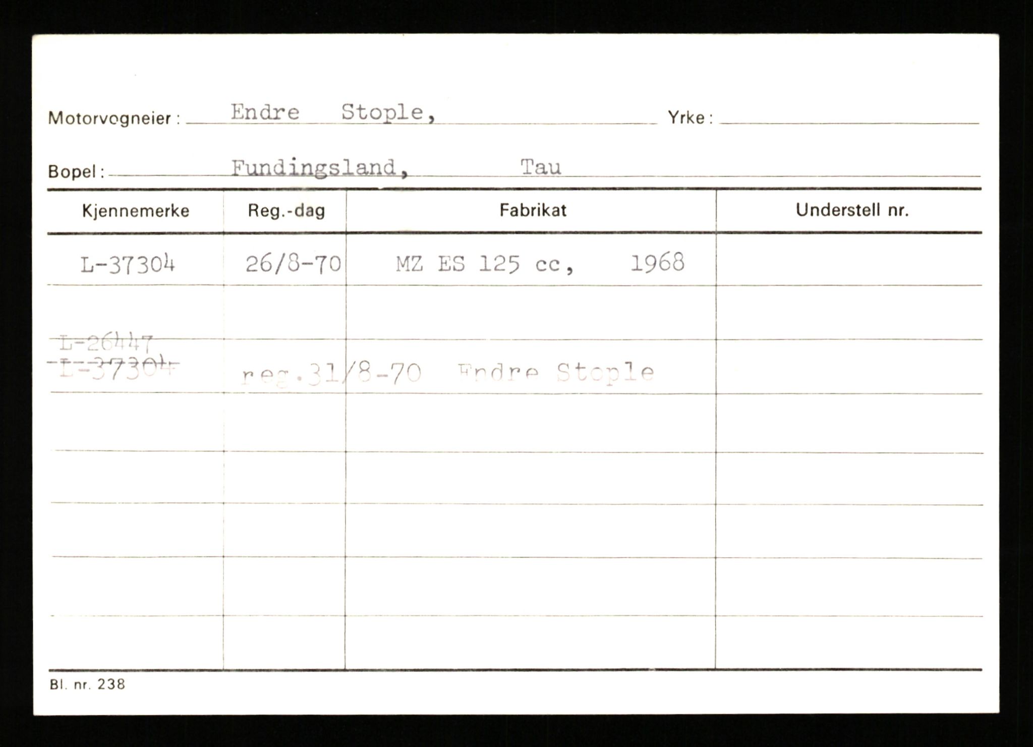 Stavanger trafikkstasjon, SAST/A-101942/0/G/L0006: Registreringsnummer: 34250 - 49007, 1930-1971, p. 899