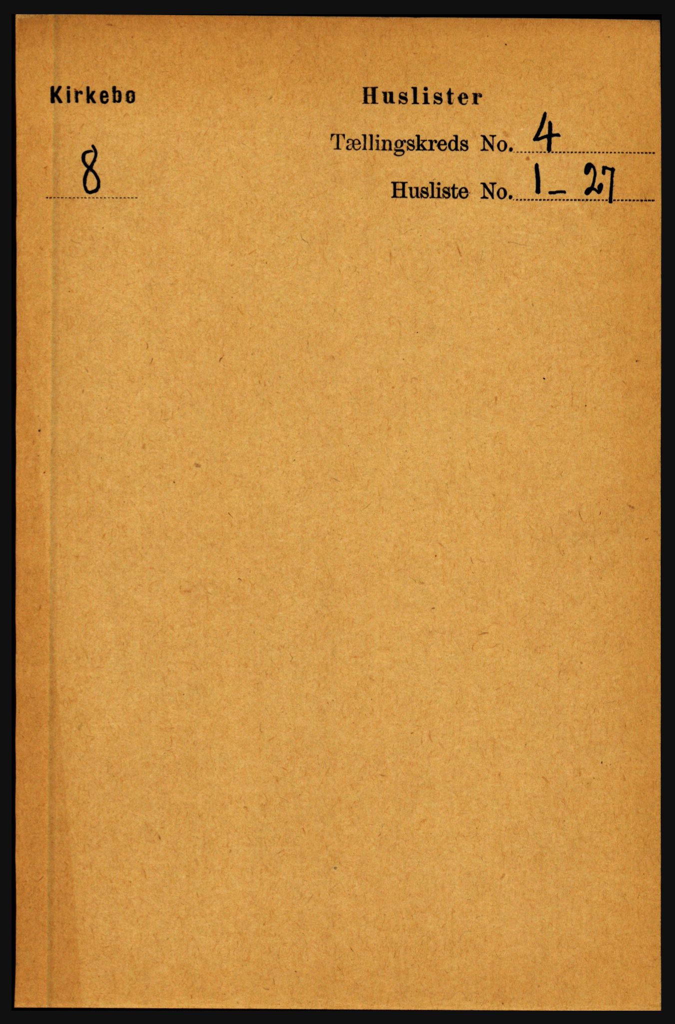RA, 1891 census for 1416 Kyrkjebø, 1891, p. 835