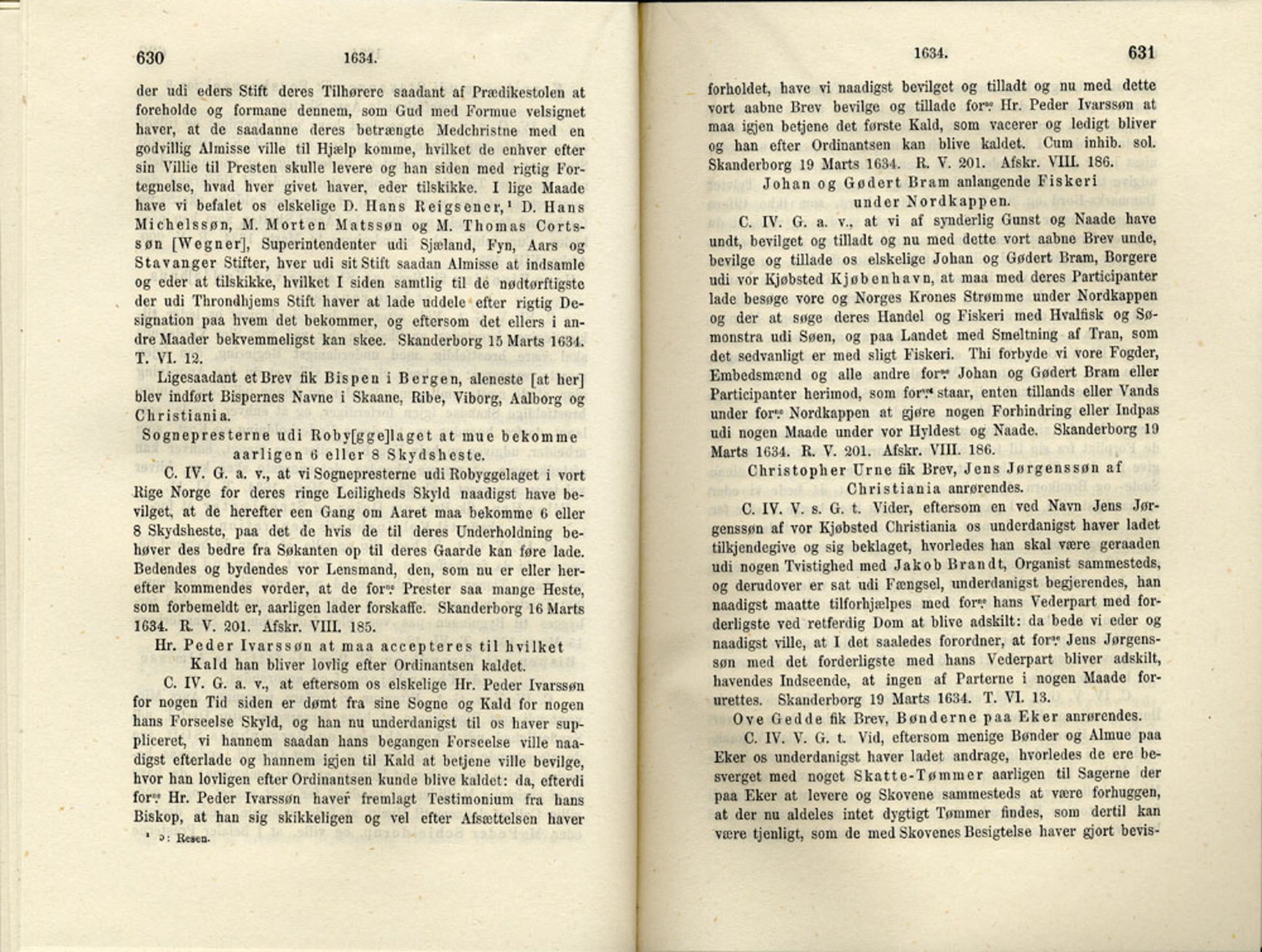 Publikasjoner utgitt av Det Norske Historiske Kildeskriftfond, PUBL/-/-/-: Norske Rigs-Registranter, bind 6, 1628-1634, p. 630-631