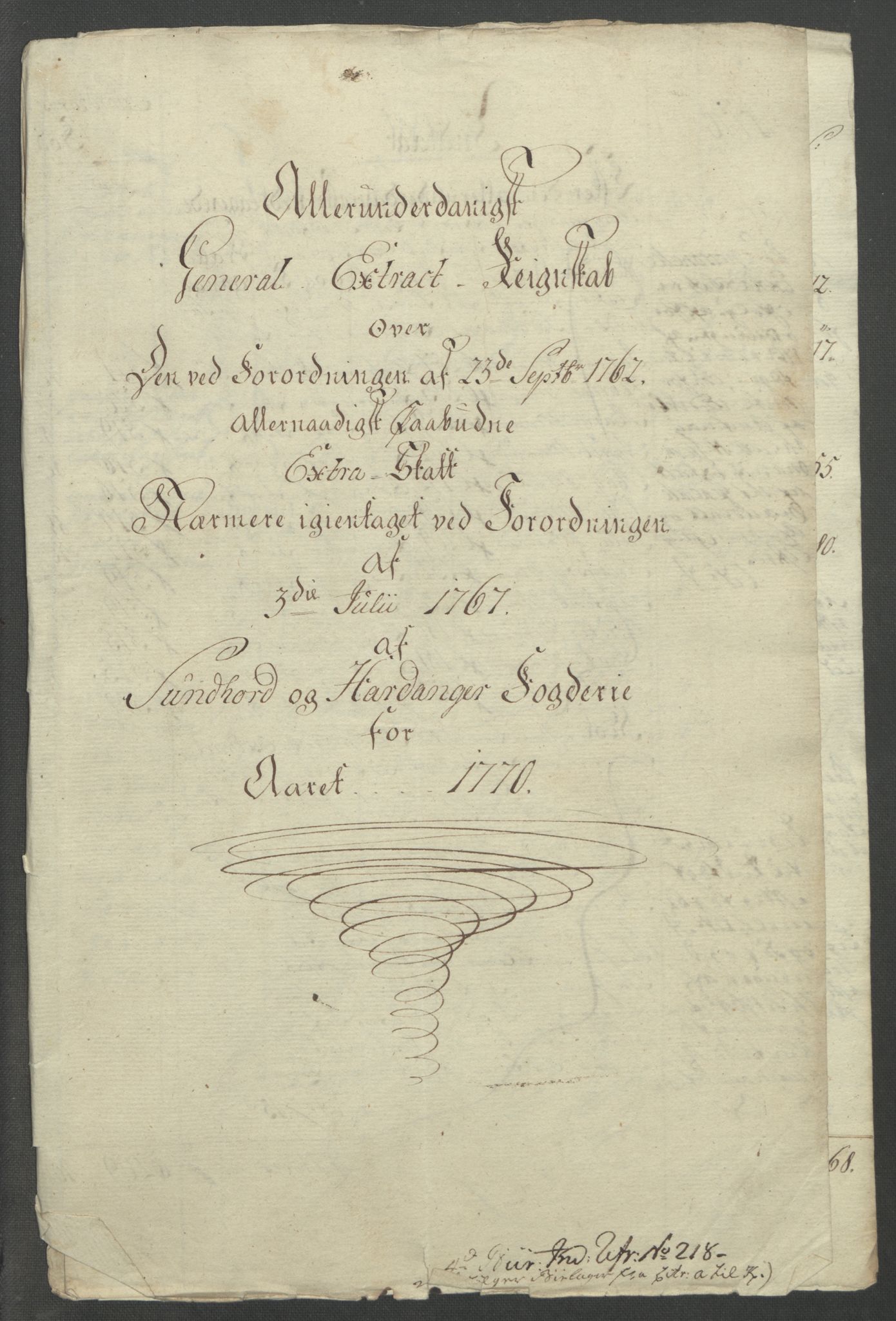 Rentekammeret inntil 1814, Reviderte regnskaper, Fogderegnskap, RA/EA-4092/R48/L3136: Ekstraskatten Sunnhordland og Hardanger, 1762-1772, p. 204