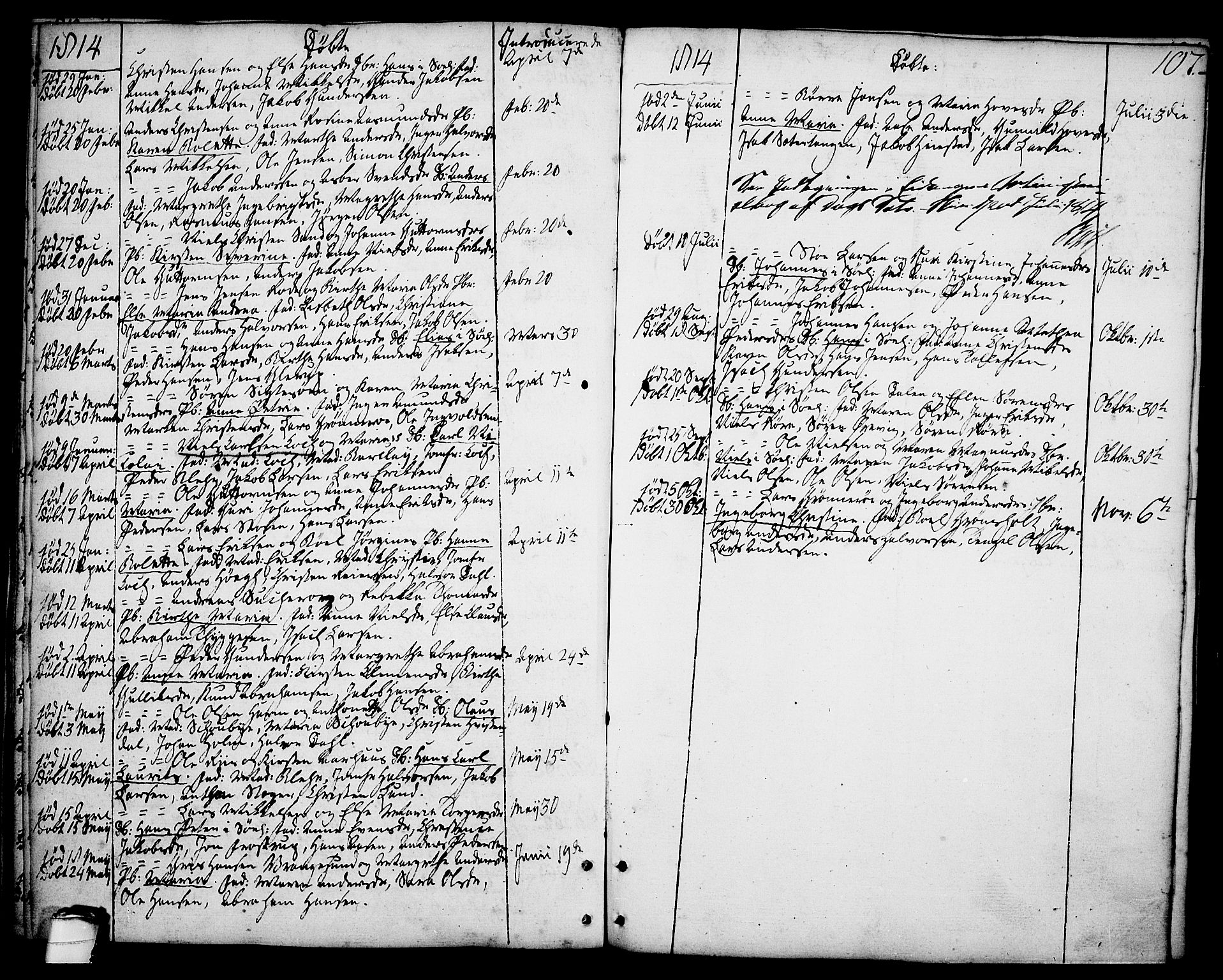 Brevik kirkebøker, SAKO/A-255/F/Fa/L0003: Parish register (official) no. 3, 1764-1814, p. 107