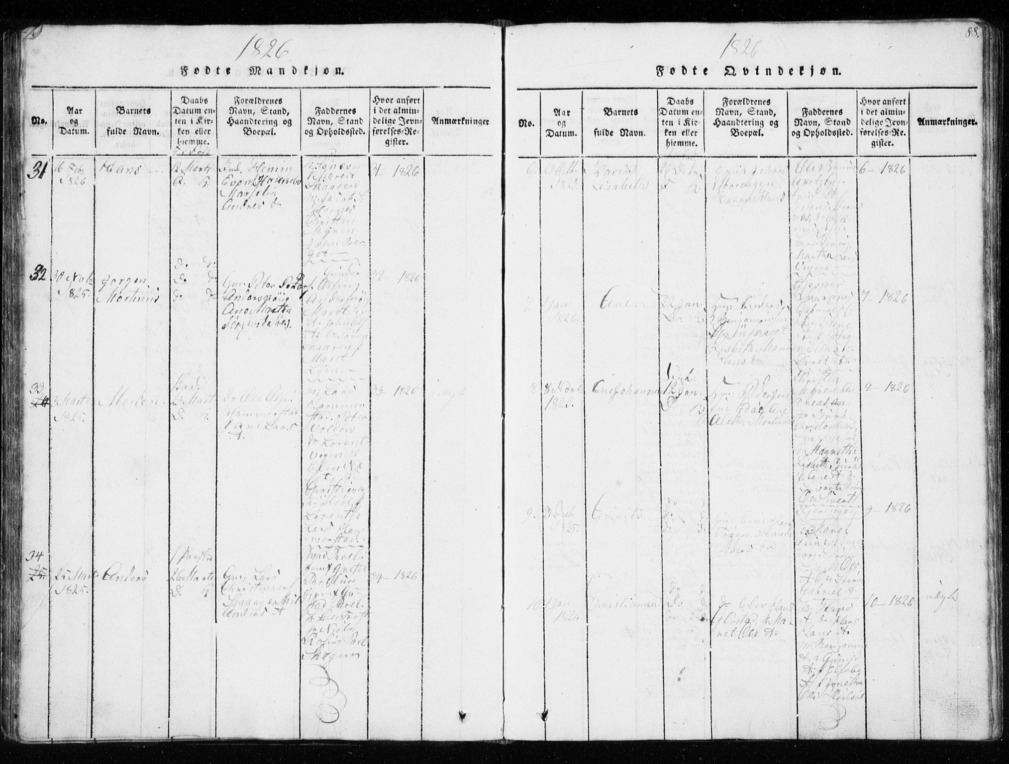 Ministerialprotokoller, klokkerbøker og fødselsregistre - Sør-Trøndelag, AV/SAT-A-1456/634/L0527: Parish register (official) no. 634A03, 1818-1826, p. 88