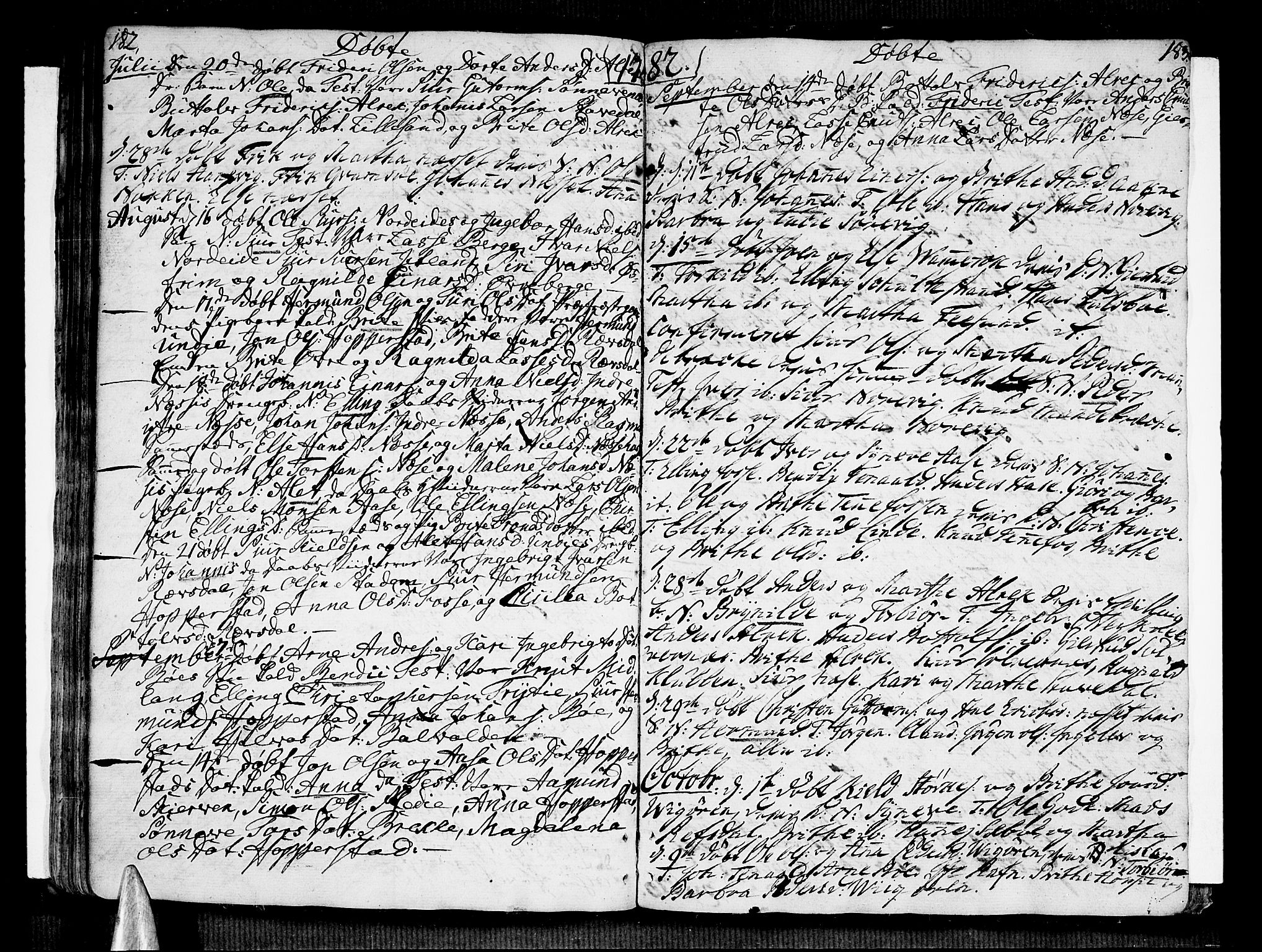 Vik sokneprestembete, AV/SAB-A-81501/H/Haa/Haaa/L0004: Parish register (official) no. A 4, 1772-1783, p. 182-183