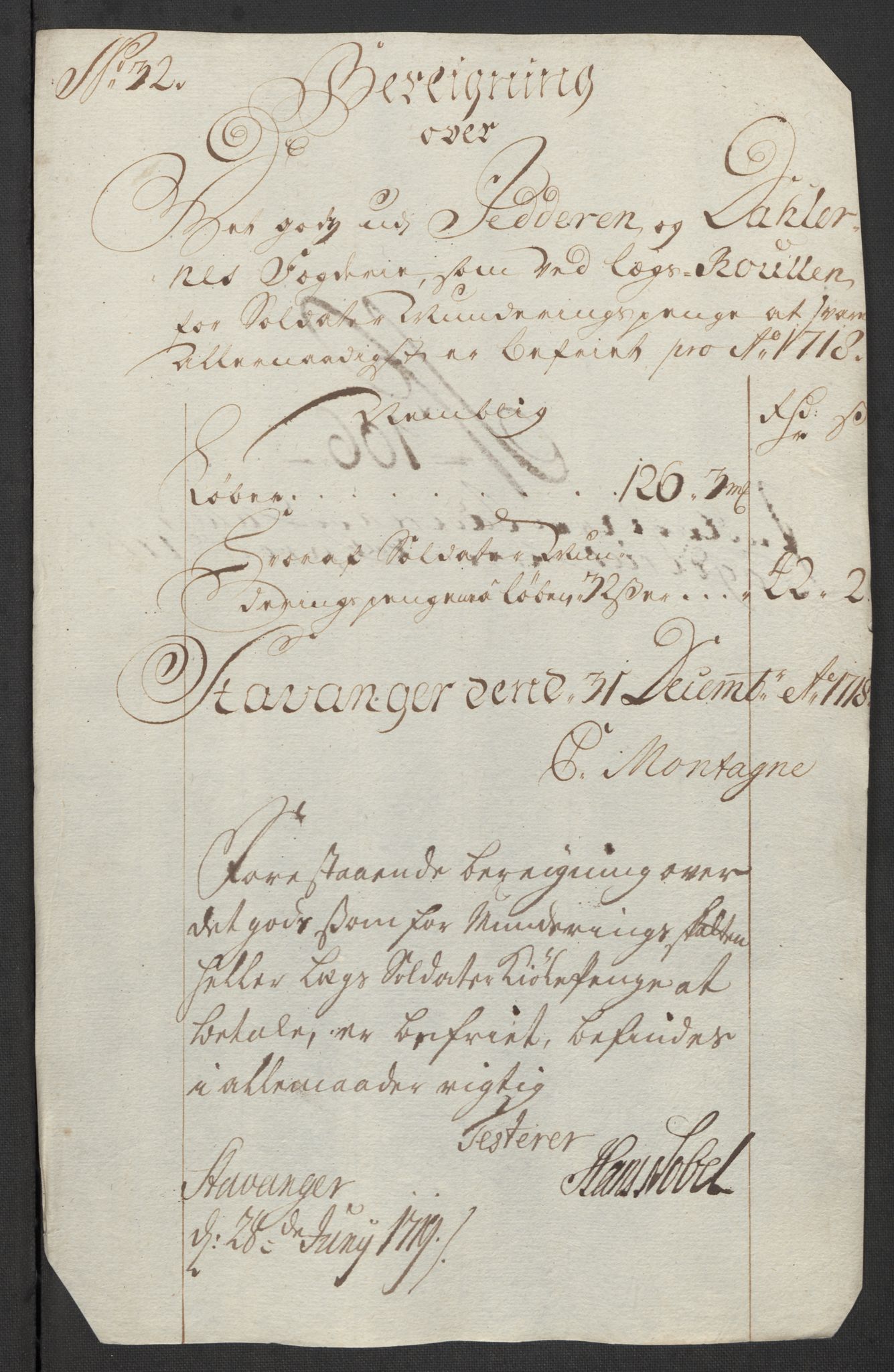 Rentekammeret inntil 1814, Reviderte regnskaper, Fogderegnskap, RA/EA-4092/R46/L2743: Fogderegnskap Jæren og Dalane, 1718, p. 369