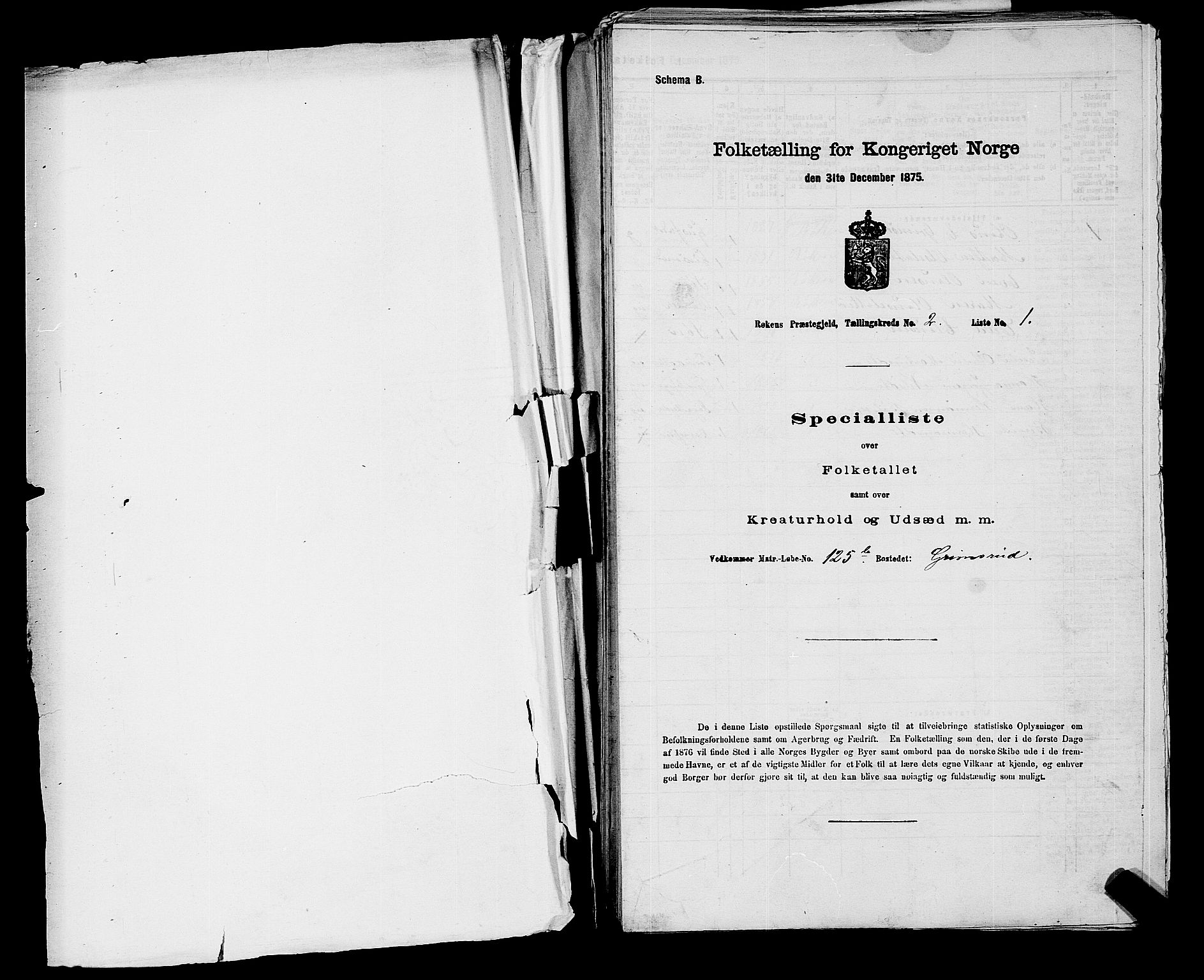 SAKO, 1875 census for 0627P Røyken, 1875, p. 178