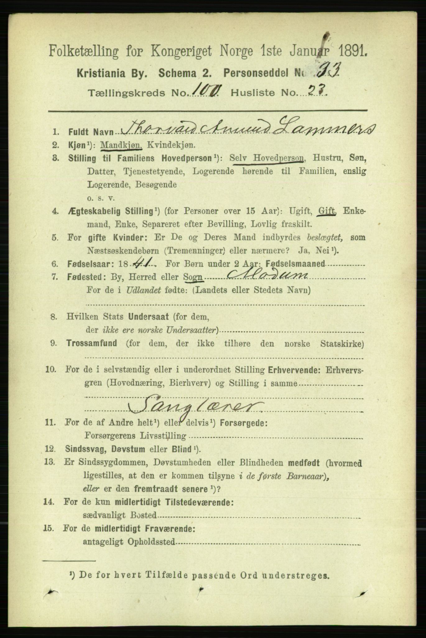 RA, 1891 census for 0301 Kristiania, 1891, p. 49865