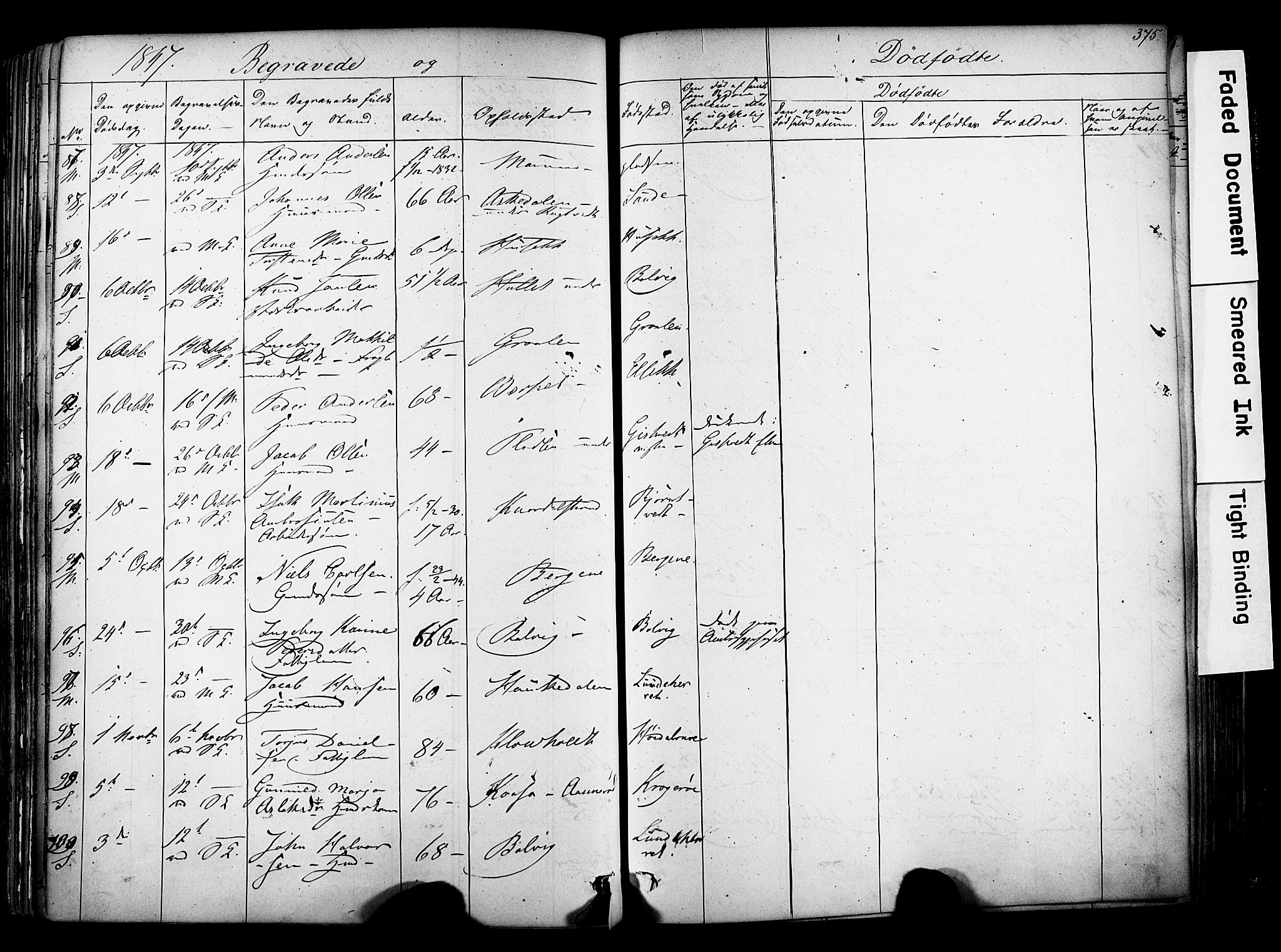 Solum kirkebøker, SAKO/A-306/F/Fa/L0006: Parish register (official) no. I 6, 1844-1855, p. 375