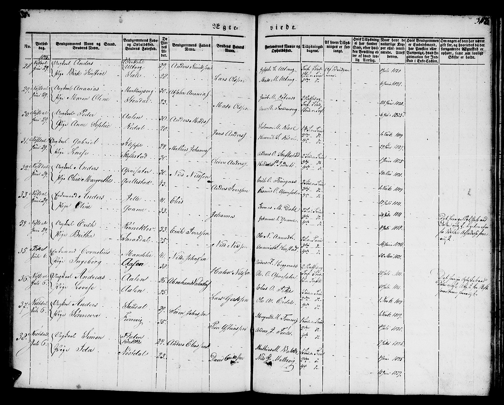 Førde sokneprestembete, AV/SAB-A-79901/H/Haa/Haaa/L0007: Parish register (official) no. A 7, 1843-1860, p. 383