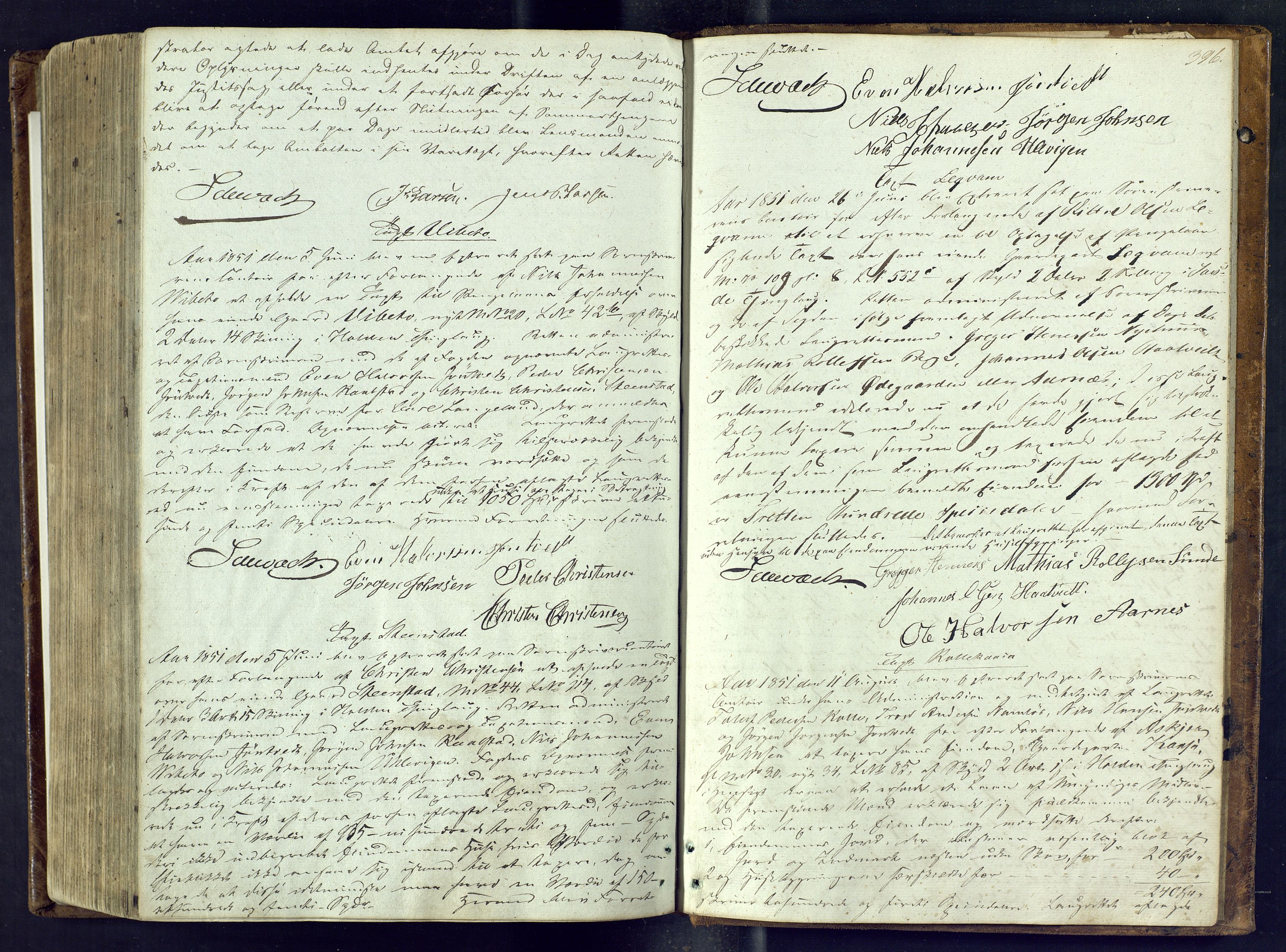 Nedre Telemark sorenskriveri, AV/SAKO-A-135/F/Fc/Fca/L0009: Ekstrarettsprotokoll, 1846-1854, p. 396