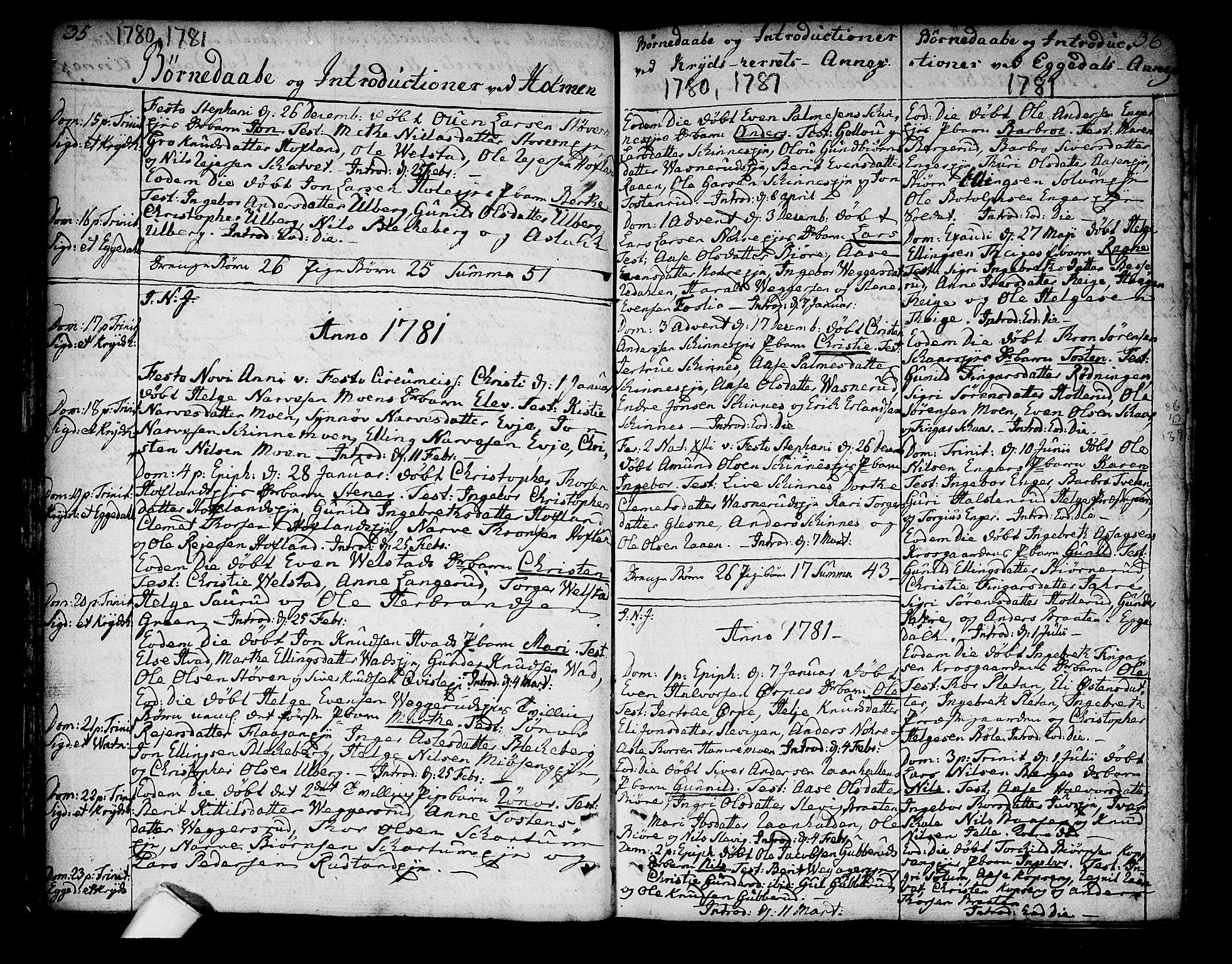 Sigdal kirkebøker, SAKO/A-245/F/Fa/L0002: Parish register (official) no. I 2, 1778-1792, p. 35-36