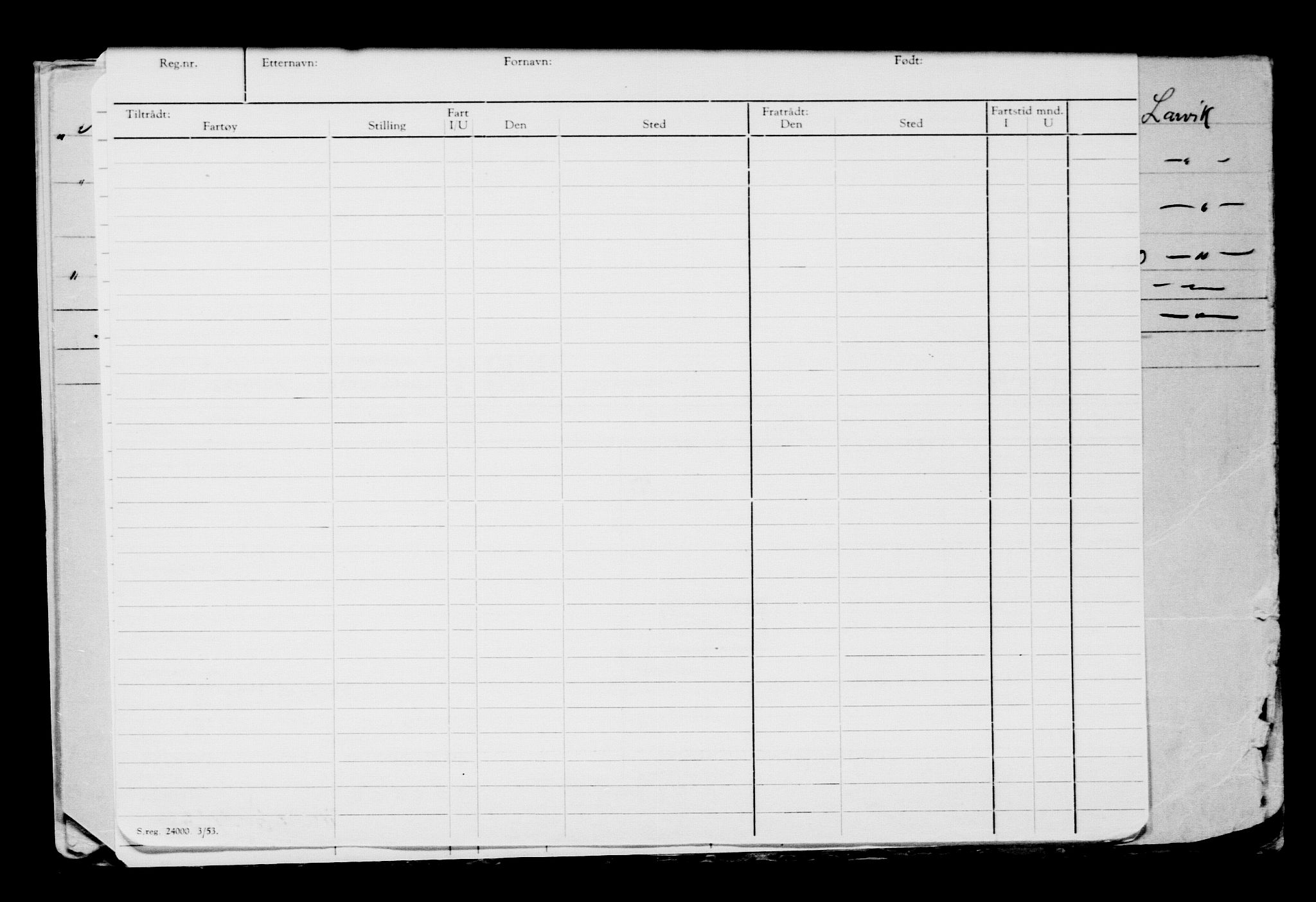 Direktoratet for sjømenn, AV/RA-S-3545/G/Gb/L0131: Hovedkort, 1915, p. 22