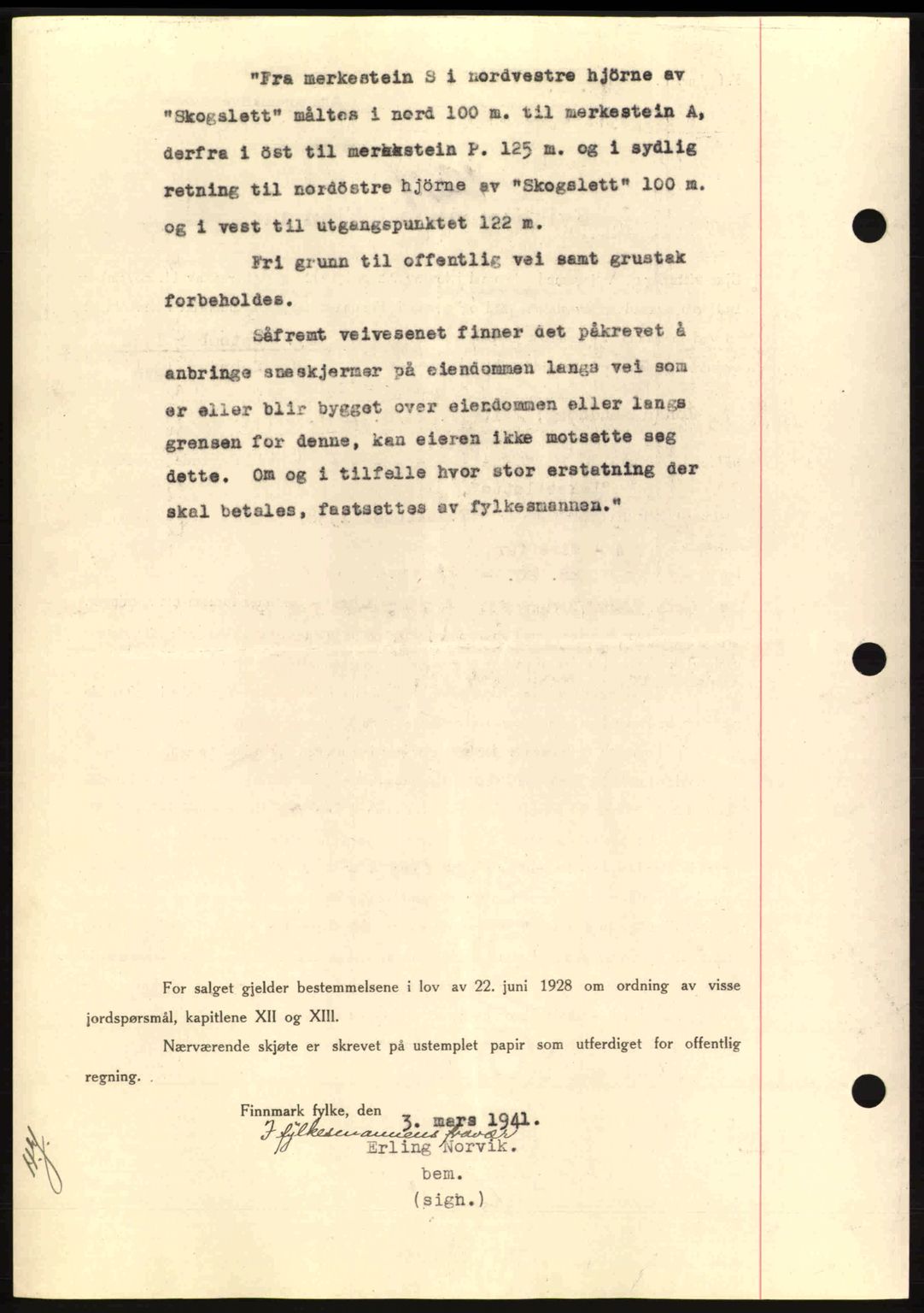 Alta fogderi/sorenskriveri, SATØ/SATØ-5/1/K/Kd/L0033pantebok: Mortgage book no. 33, 1940-1943, Diary no: : 181/1941