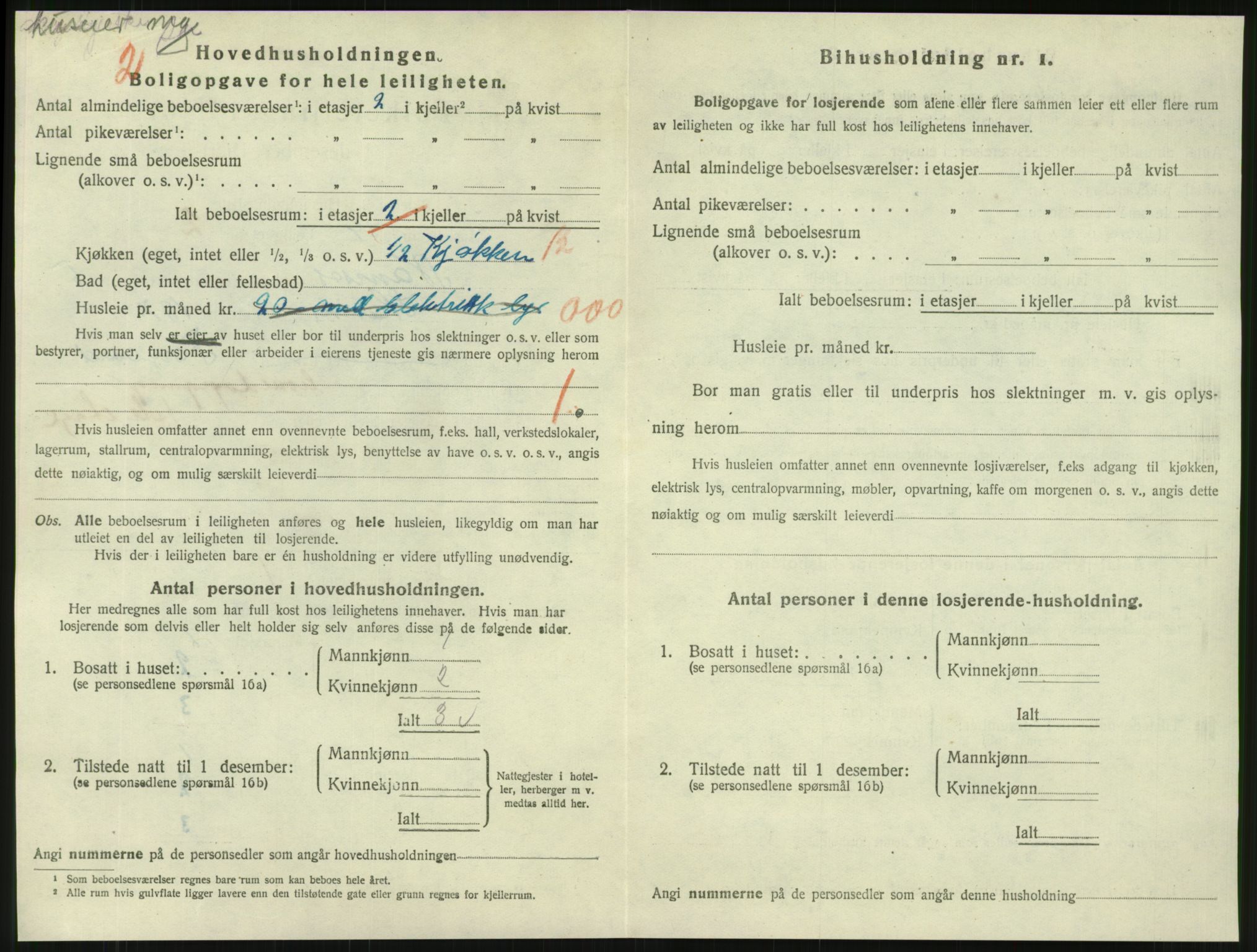SAT, 1920 census for Namsos, 1920, p. 1734