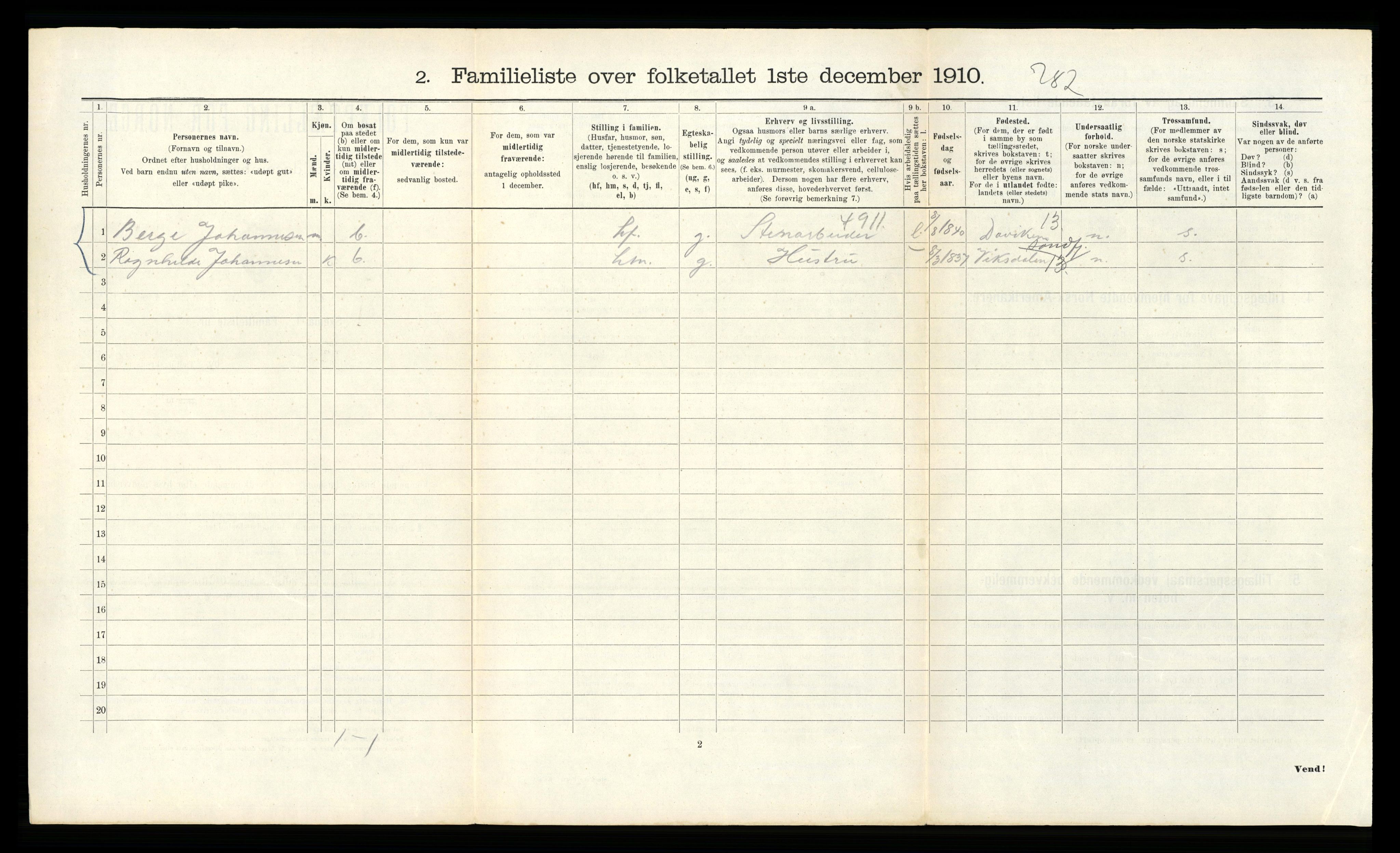 RA, 1910 census for Bergen, 1910, p. 30118