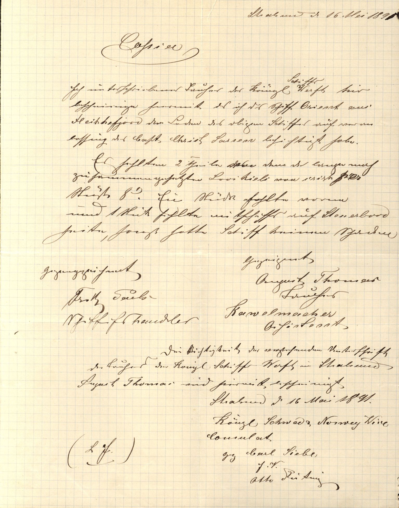 Pa 63 - Østlandske skibsassuranceforening, VEMU/A-1079/G/Ga/L0027/0015: Havaridokumenter / Orion, Orient, Nicolay H. Knudtzon, Natanael, Norrøna, 1891, p. 41
