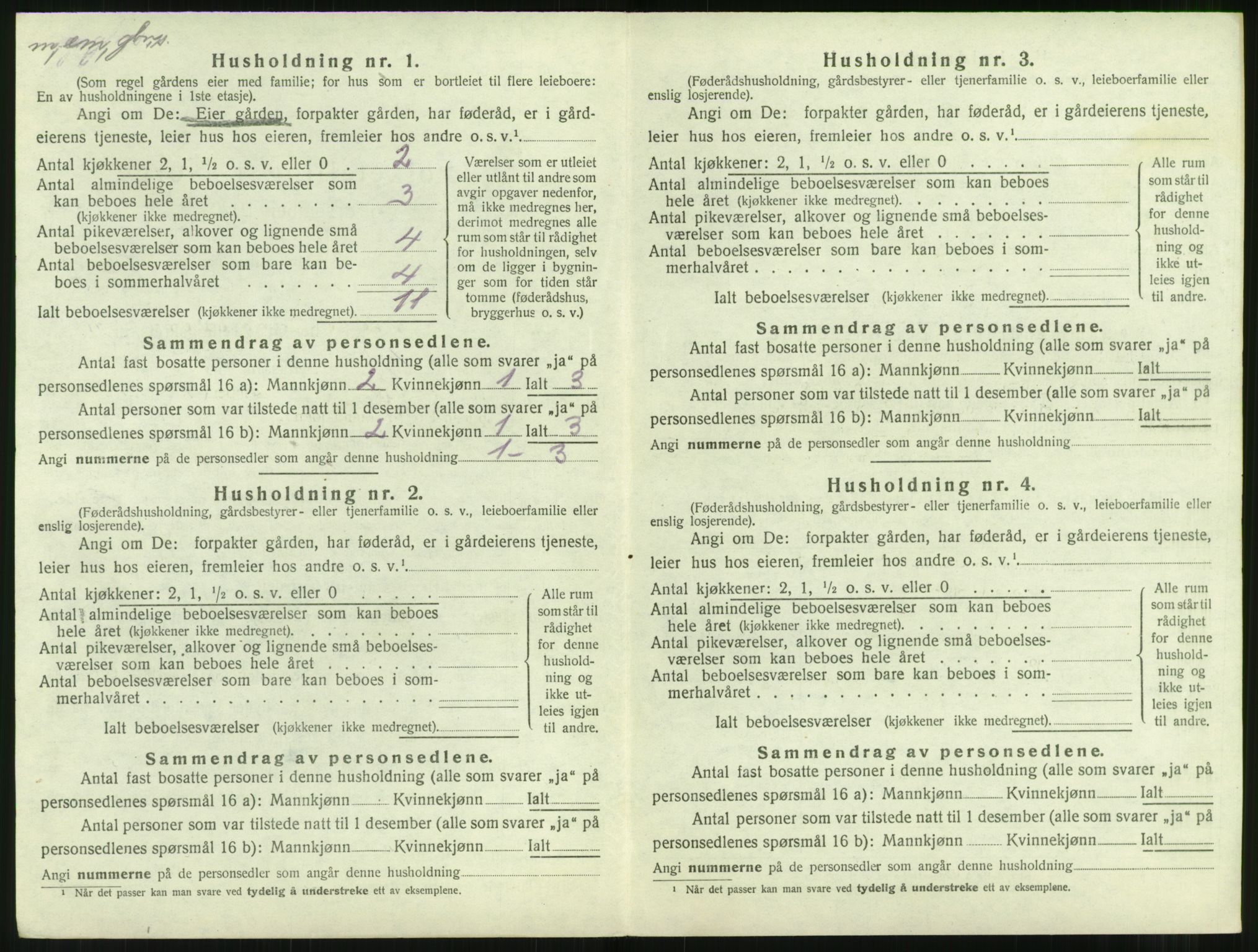 SAT, 1920 census for Aukra, 1920, p. 670