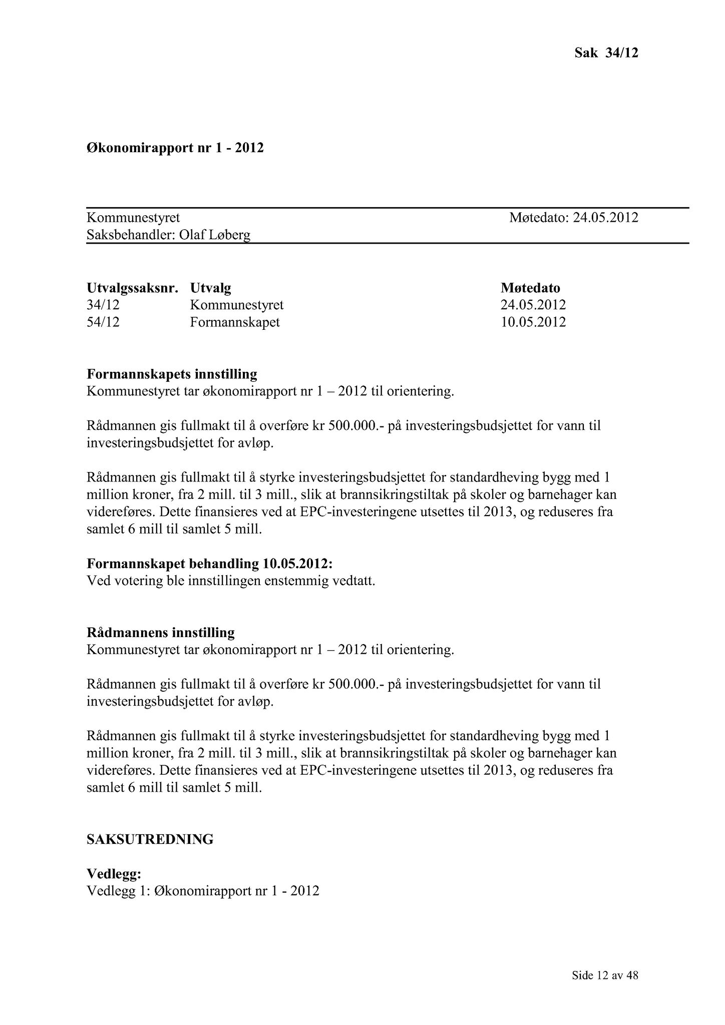 Klæbu Kommune, TRKO/KK/01-KS/L005: Kommunestyret - Møtedokumenter, 2012, p. 711