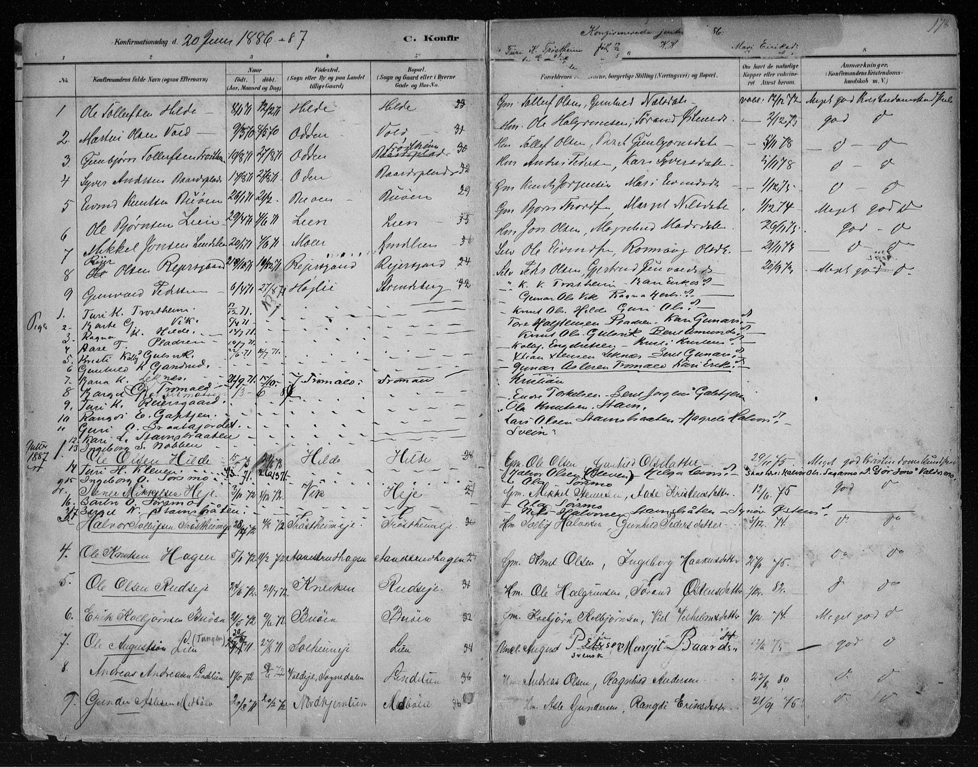 Nes kirkebøker, SAKO/A-236/F/Fa/L0012: Parish register (official) no. 12, 1881-1917, p. 178