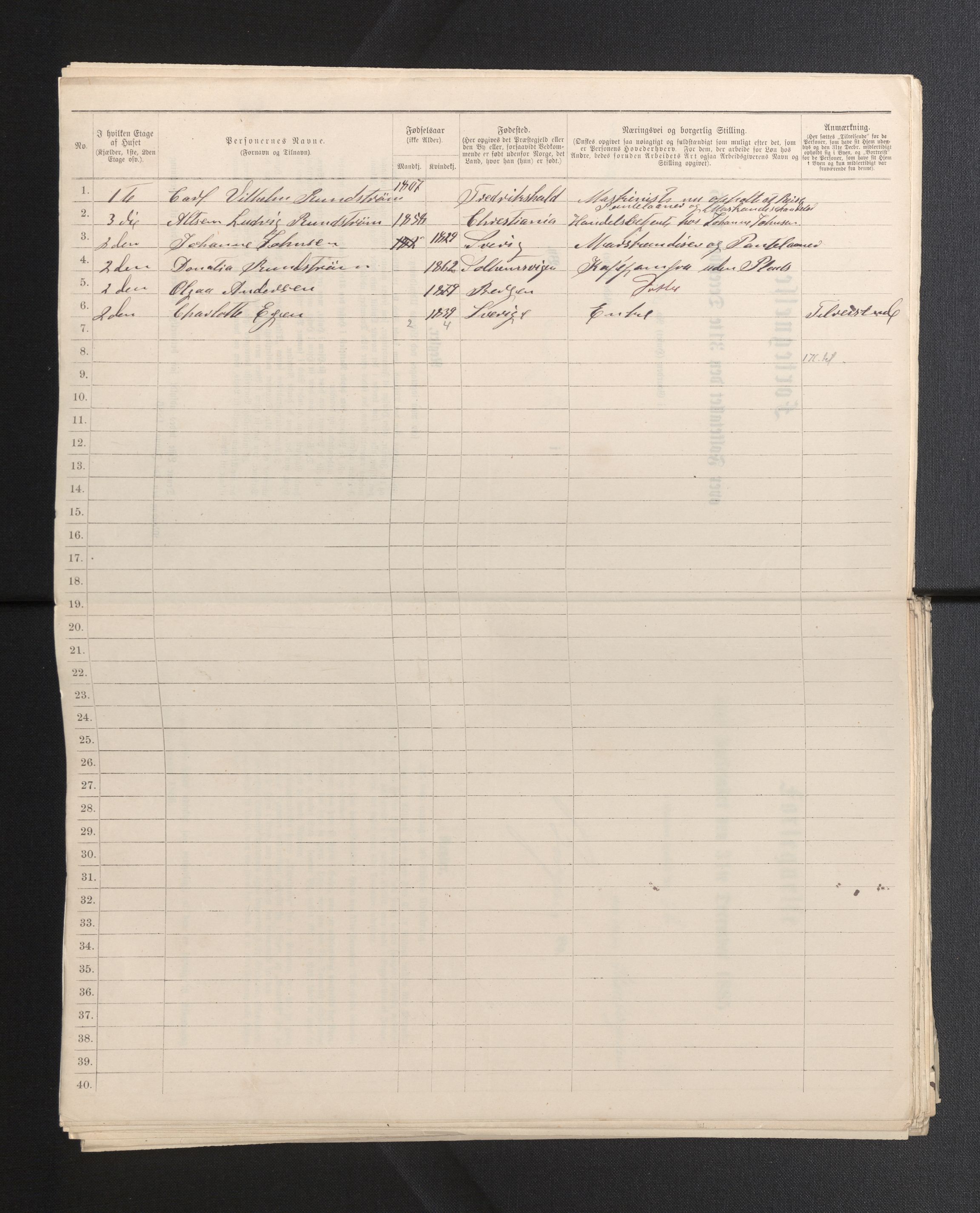 SAB, 1885 census for 1301 Bergen, 1885, p. 7177