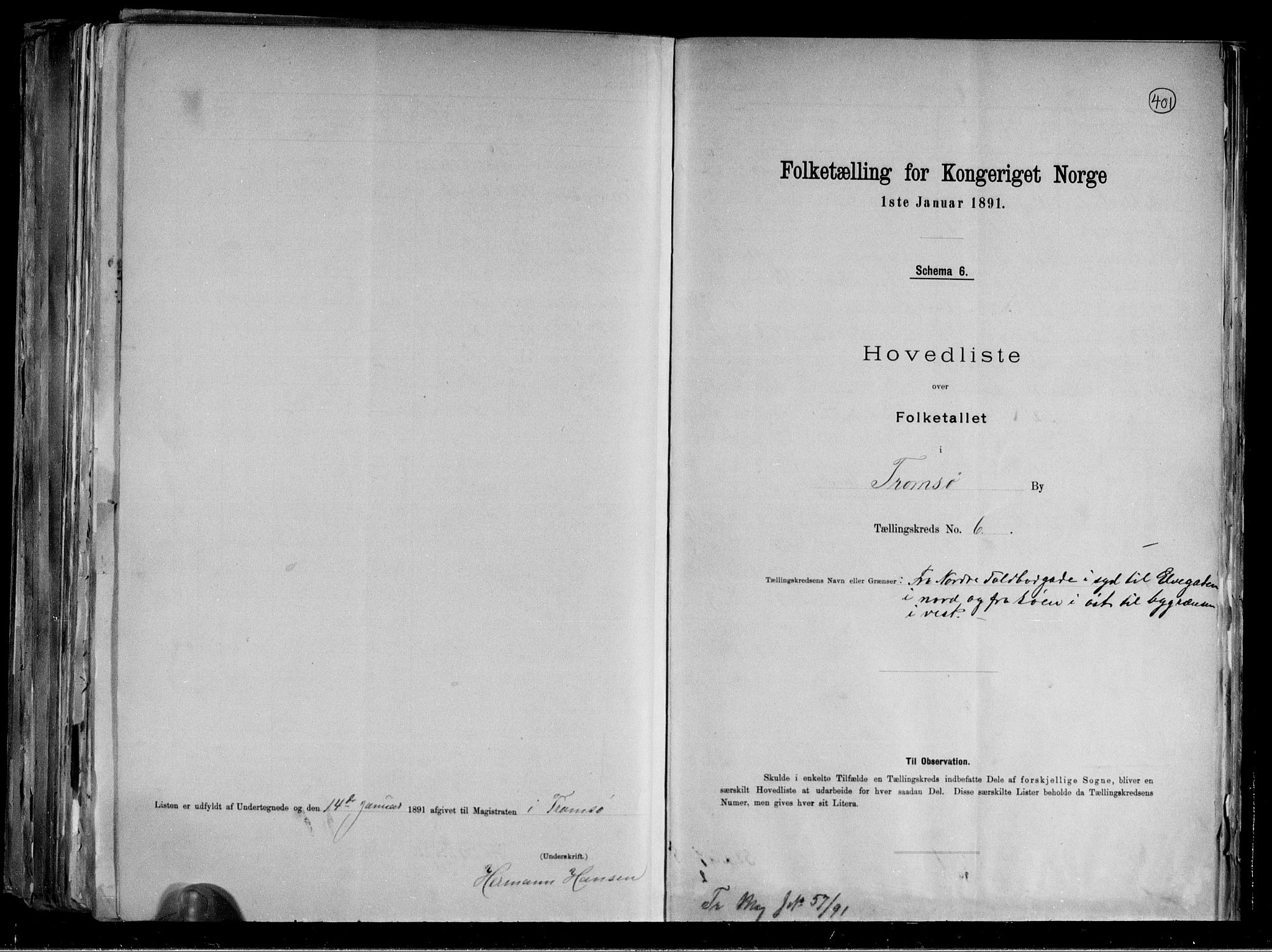 RA, 1891 census for 1902 Tromsø, 1891, p. 19