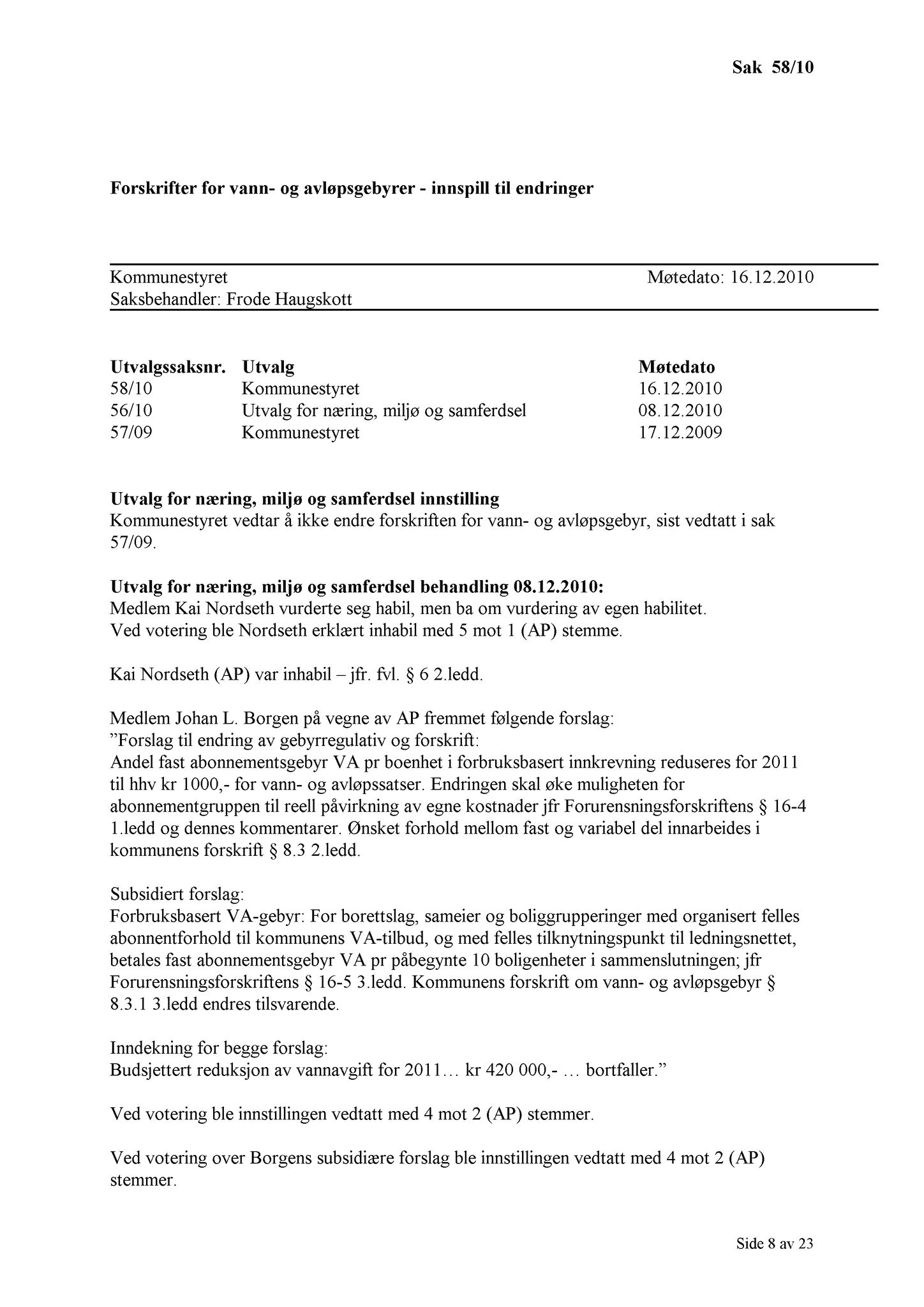 Klæbu Kommune, TRKO/KK/01-KS/L003: Kommunestyret - Møtedokumenter, 2010, p. 1239