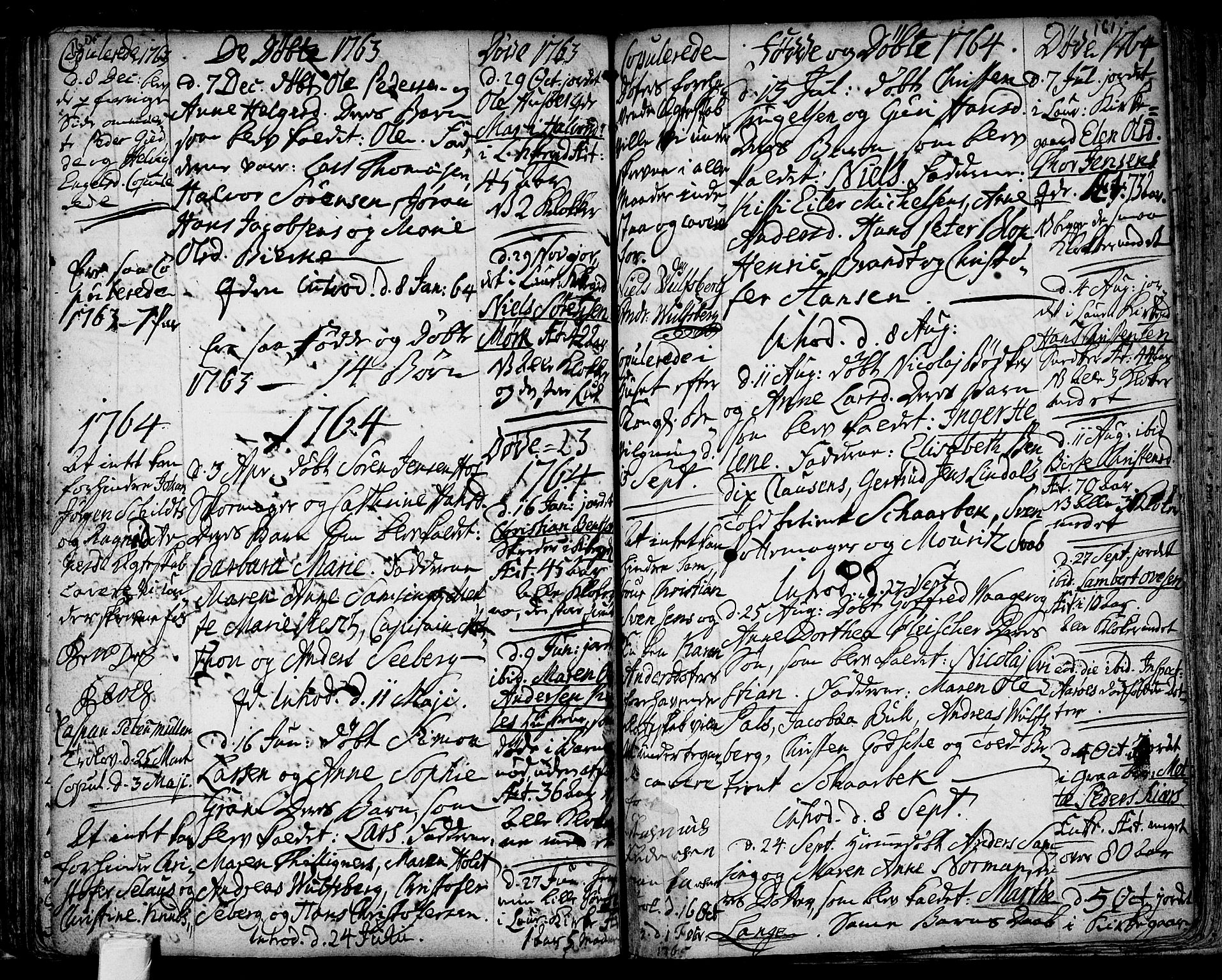 Tønsberg kirkebøker, SAKO/A-330/F/Fb/L0001: Parish register (official) no. II 1, 1690-1796, p. 160-161