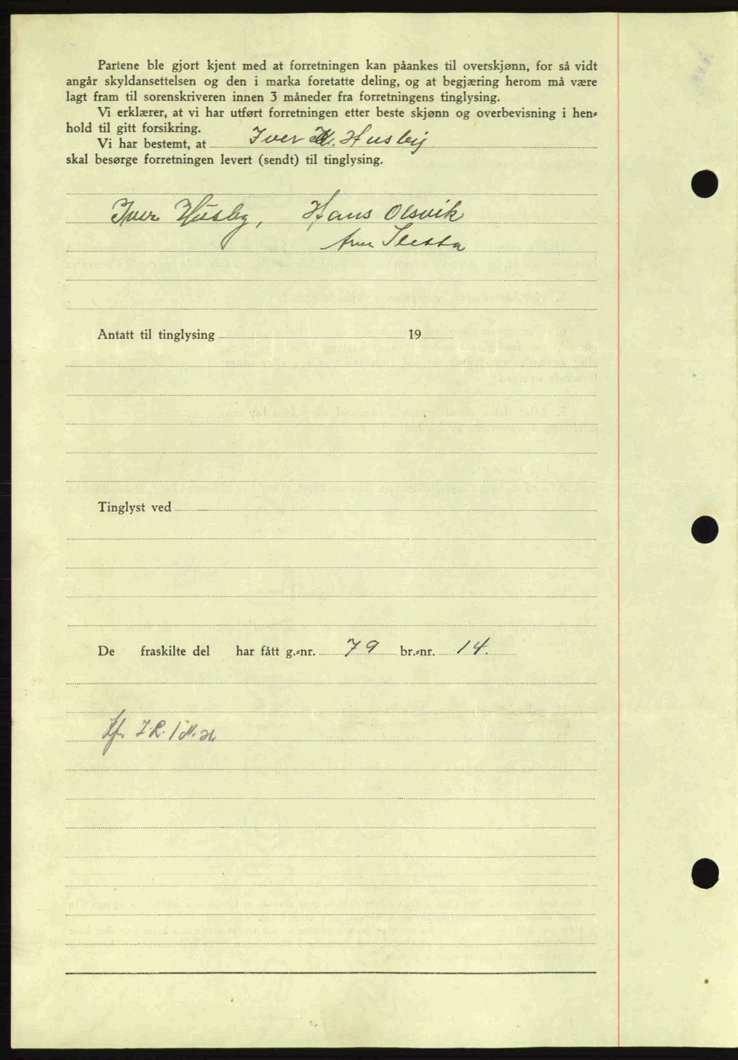 Nordmøre sorenskriveri, AV/SAT-A-4132/1/2/2Ca: Mortgage book no. A97, 1944-1944, Diary no: : 731/1944