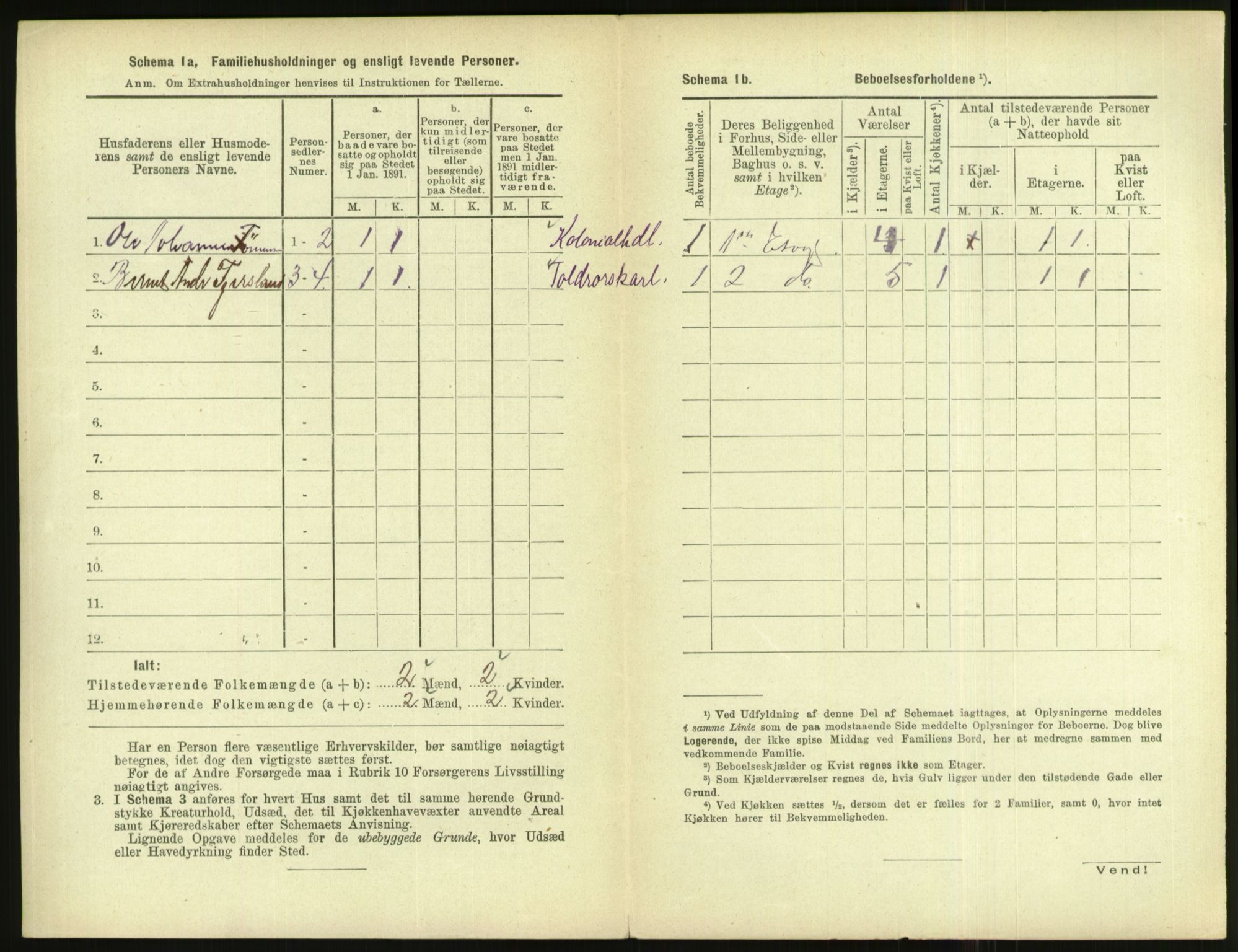 RA, 1891 census for 1004 Flekkefjord, 1891, p. 457