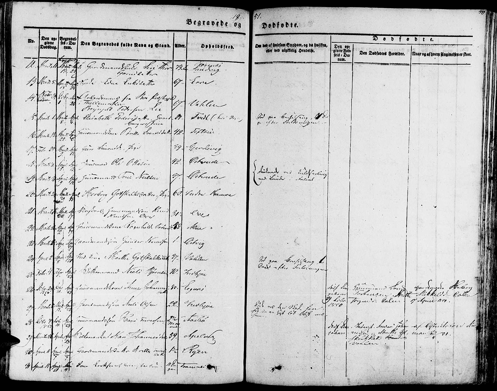 Fjelberg sokneprestembete, SAB/A-75201/H/Haa: Parish register (official) no. A 6, 1835-1851, p. 339