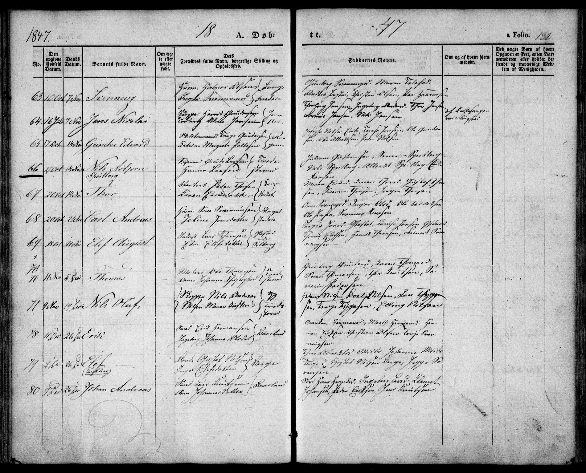 Holt sokneprestkontor, AV/SAK-1111-0021/F/Fa/L0007: Parish register (official) no. A 7, 1836-1848, p. 132