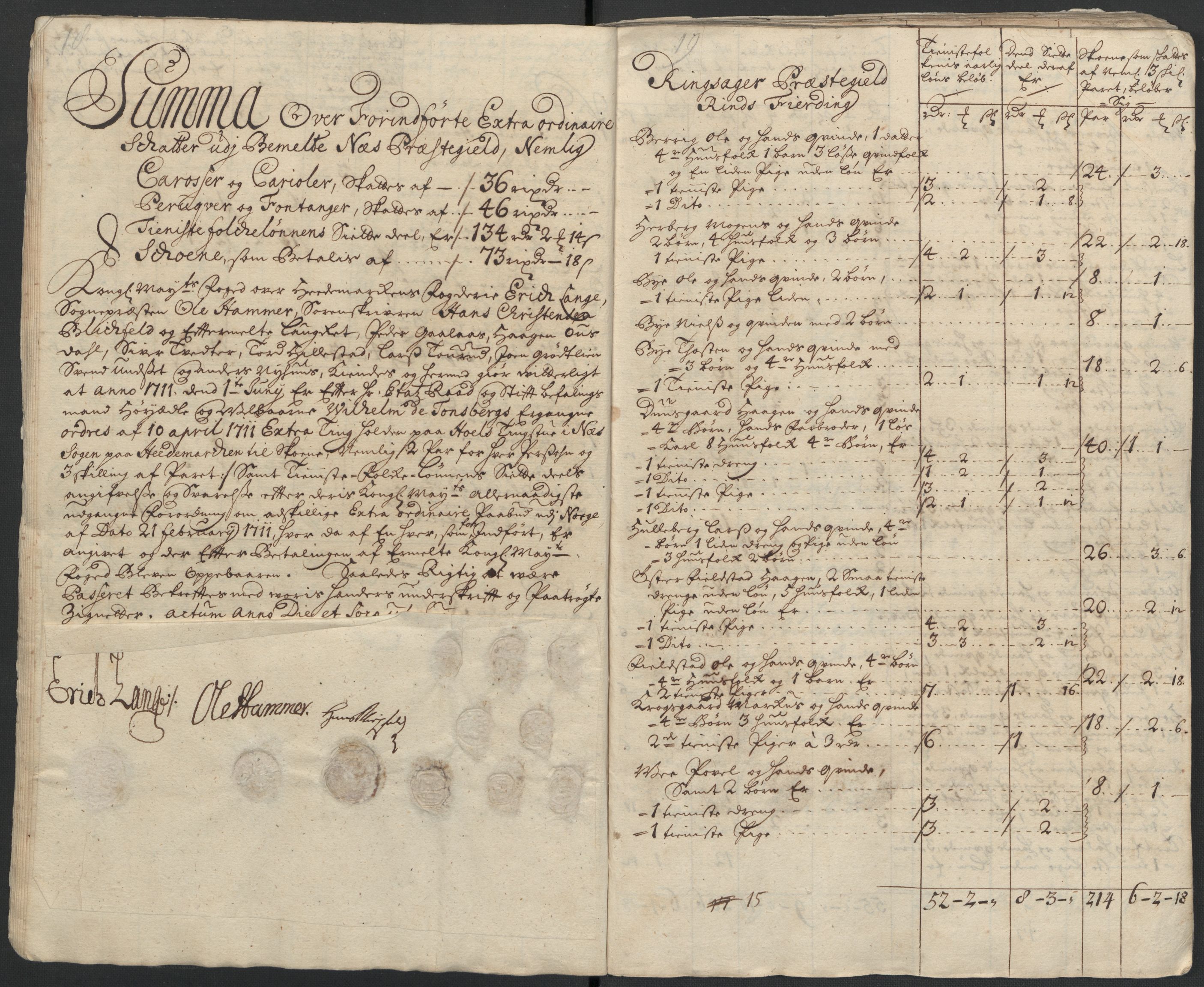 Rentekammeret inntil 1814, Reviderte regnskaper, Fogderegnskap, AV/RA-EA-4092/R16/L1047: Fogderegnskap Hedmark, 1711, p. 218