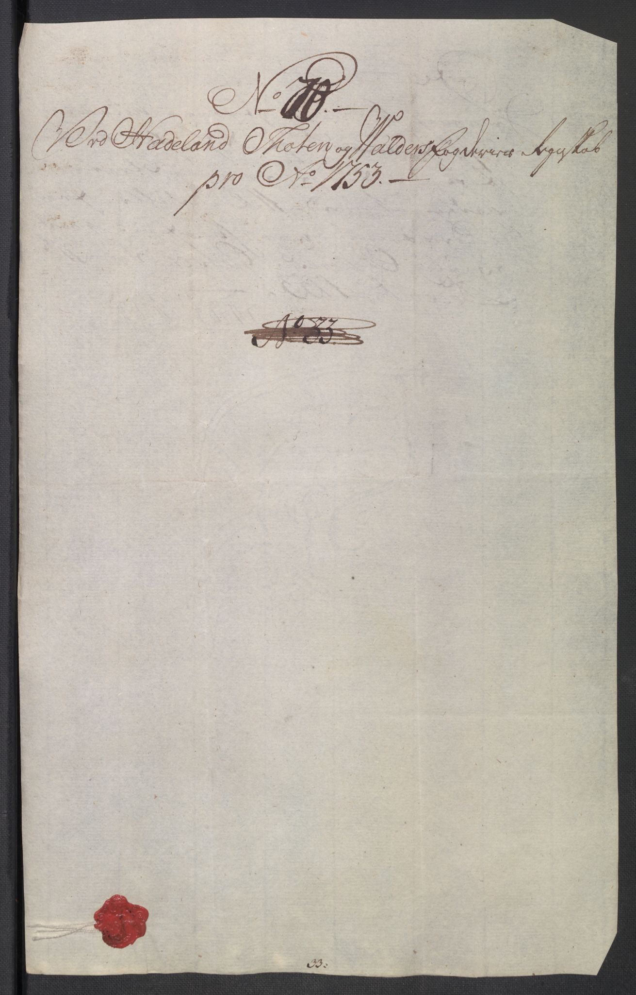Rentekammeret inntil 1814, Reviderte regnskaper, Fogderegnskap, RA/EA-4092/R18/L1349: Fogderegnskap Hadeland, Toten og Valdres, 1752-1753, p. 624
