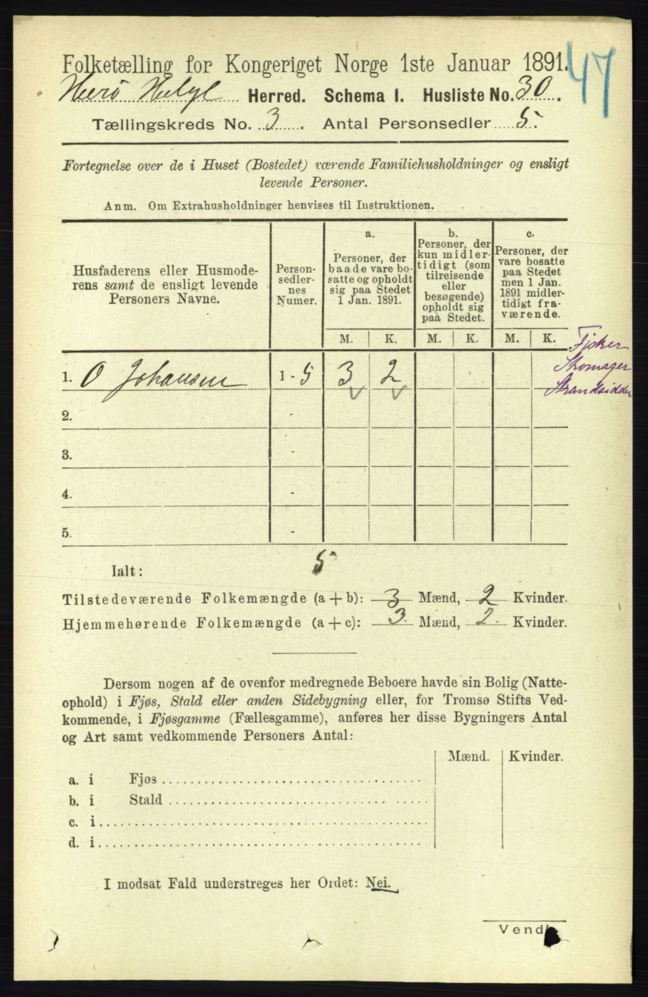 RA, 1891 census for 1818 Herøy, 1891, p. 612