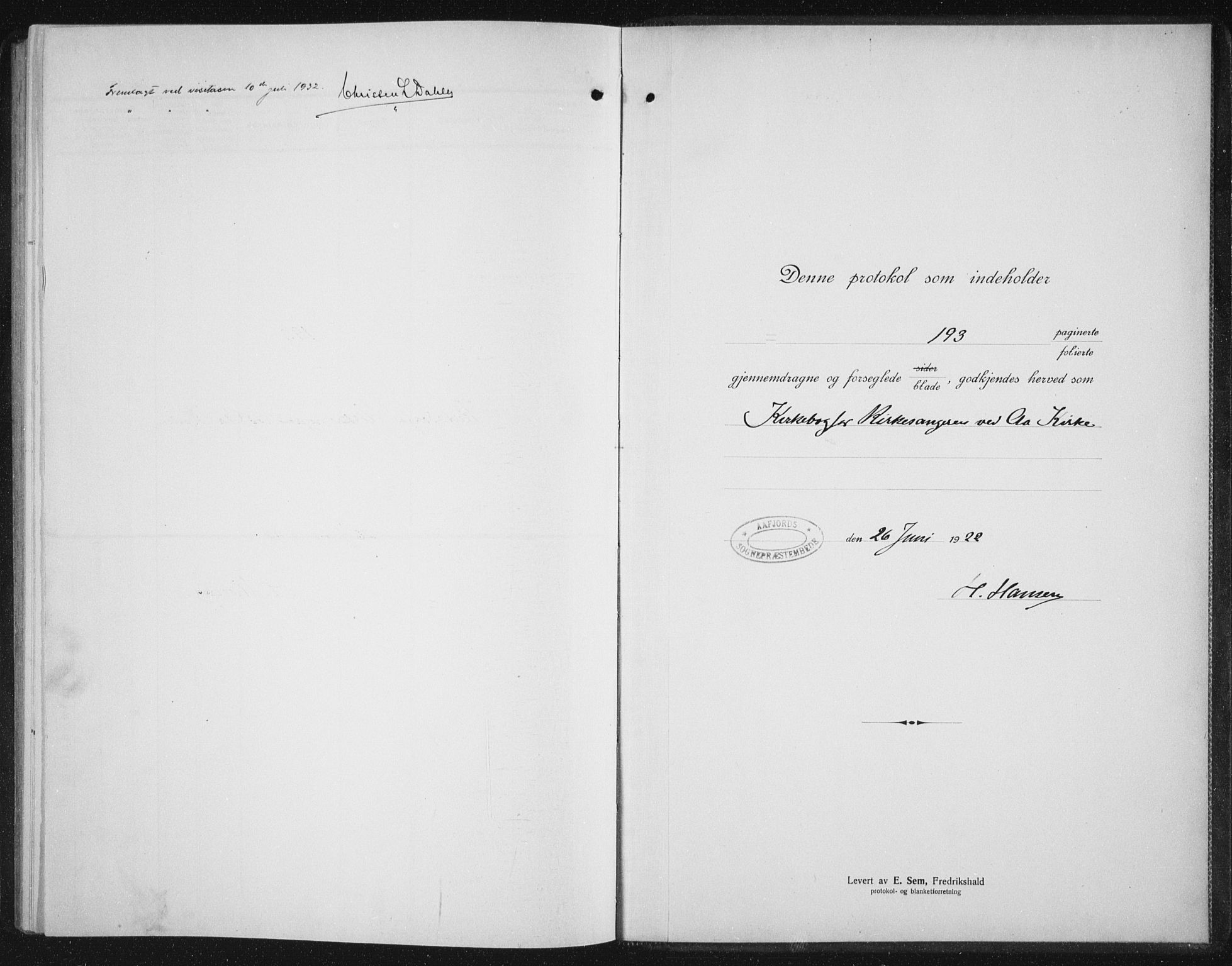 Ministerialprotokoller, klokkerbøker og fødselsregistre - Sør-Trøndelag, SAT/A-1456/655/L0689: Parish register (copy) no. 655C05, 1922-1936