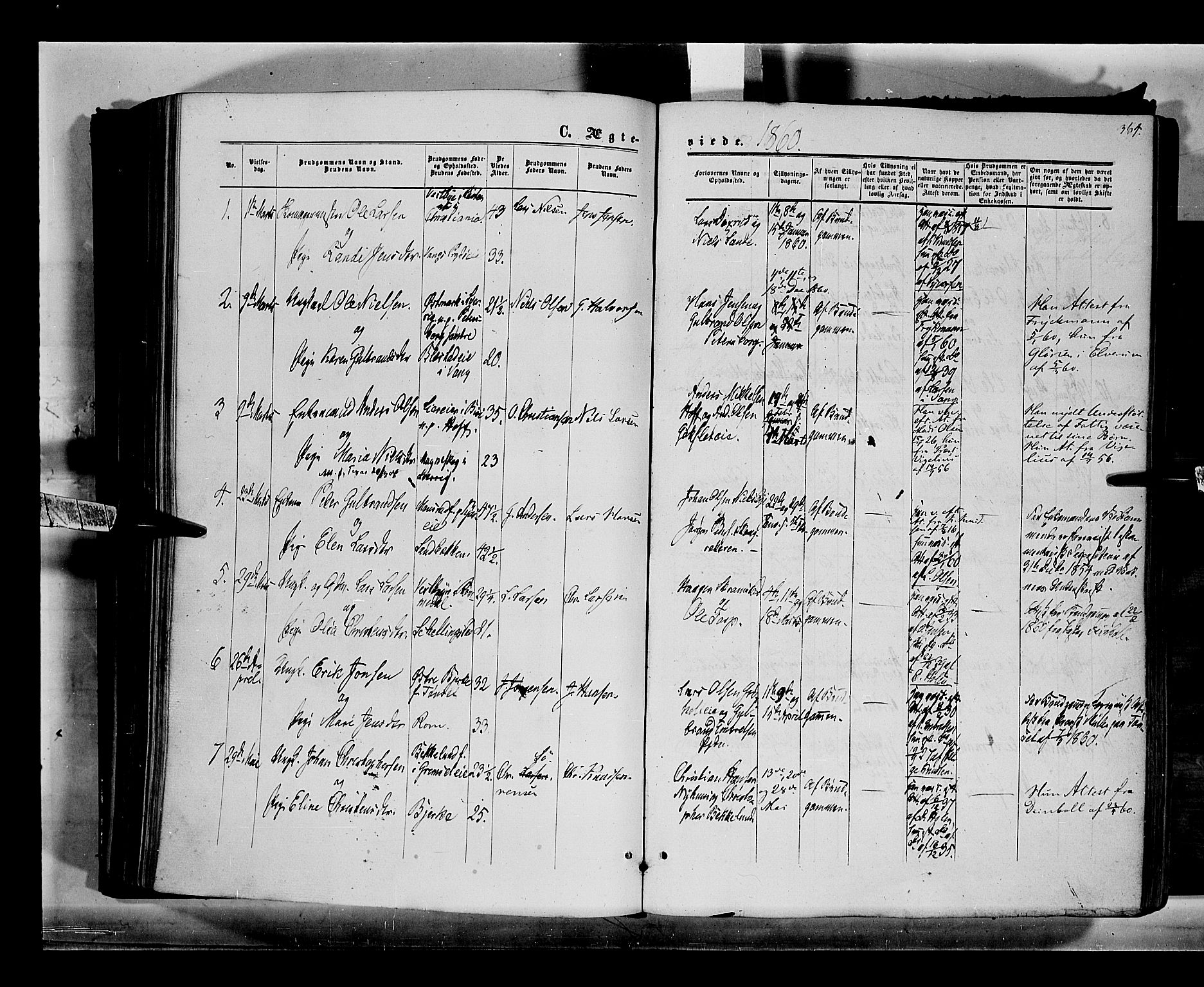 Løten prestekontor, SAH/PREST-022/K/Ka/L0008: Parish register (official) no. 8, 1860-1877, p. 364