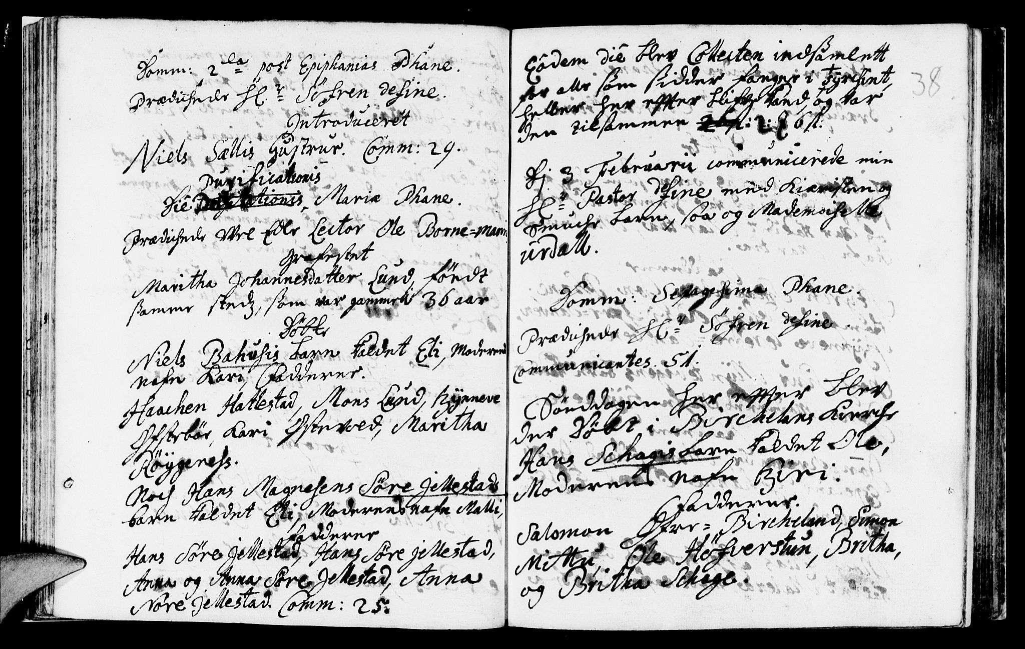 Fana Sokneprestembete, AV/SAB-A-75101/H/Haa/Haaa/L0001: Parish register (official) no. A 1, 1712-1719, p. 38