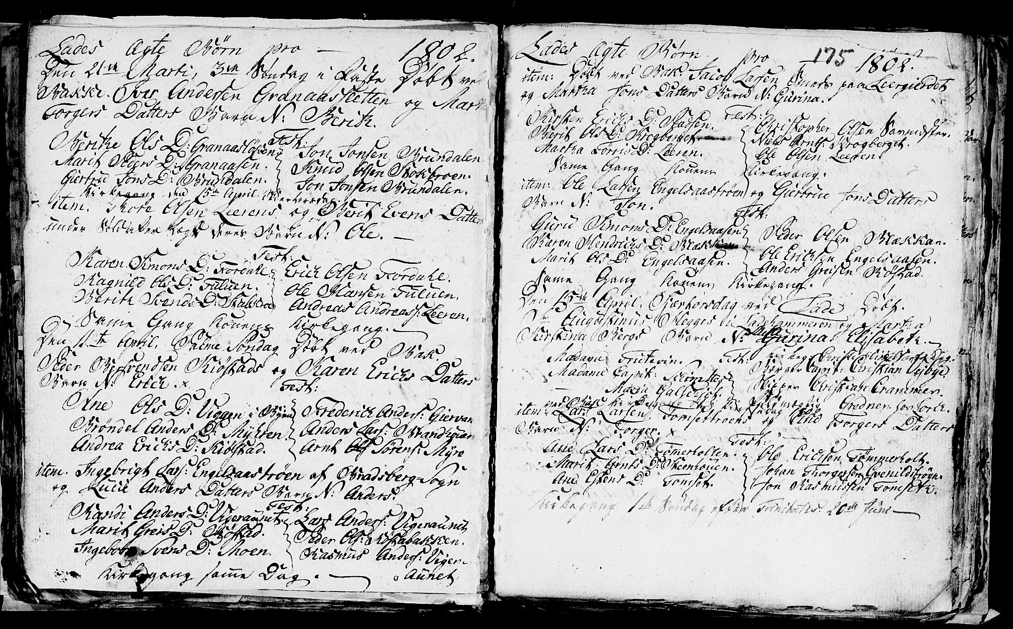 Ministerialprotokoller, klokkerbøker og fødselsregistre - Sør-Trøndelag, SAT/A-1456/606/L0305: Parish register (copy) no. 606C01, 1757-1819, p. 175
