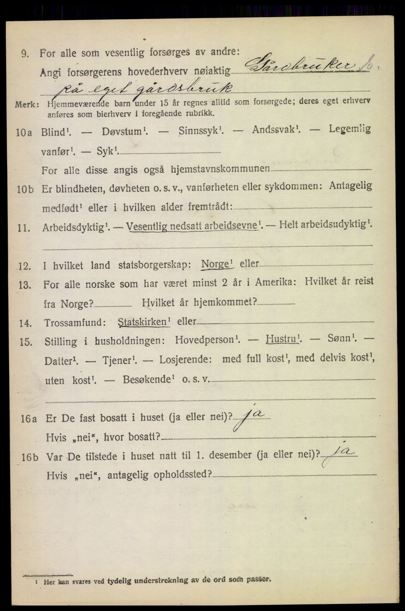 SAK, 1920 census for Randesund, 1920, p. 1783