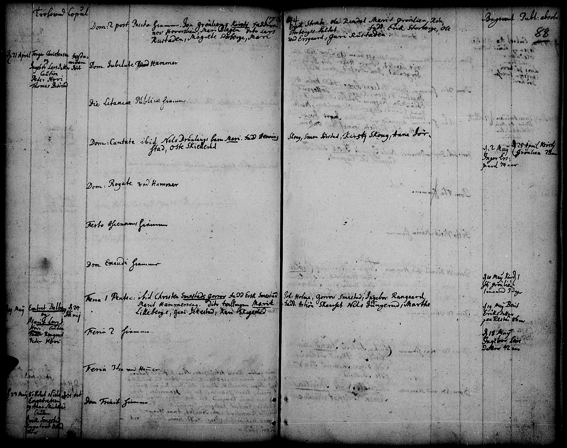 Fåberg prestekontor, AV/SAH-PREST-086/H/Ha/Haa/L0001: Parish register (official) no. 1, 1727-1775, p. 88