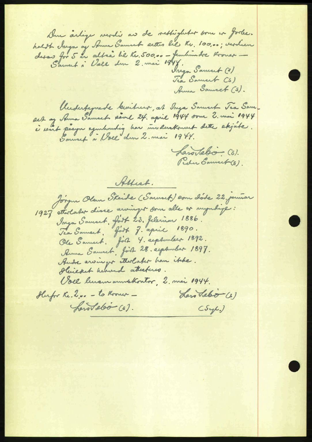 Romsdal sorenskriveri, SAT/A-4149/1/2/2C: Mortgage book no. A16, 1944-1944, Diary no: : 681/1944