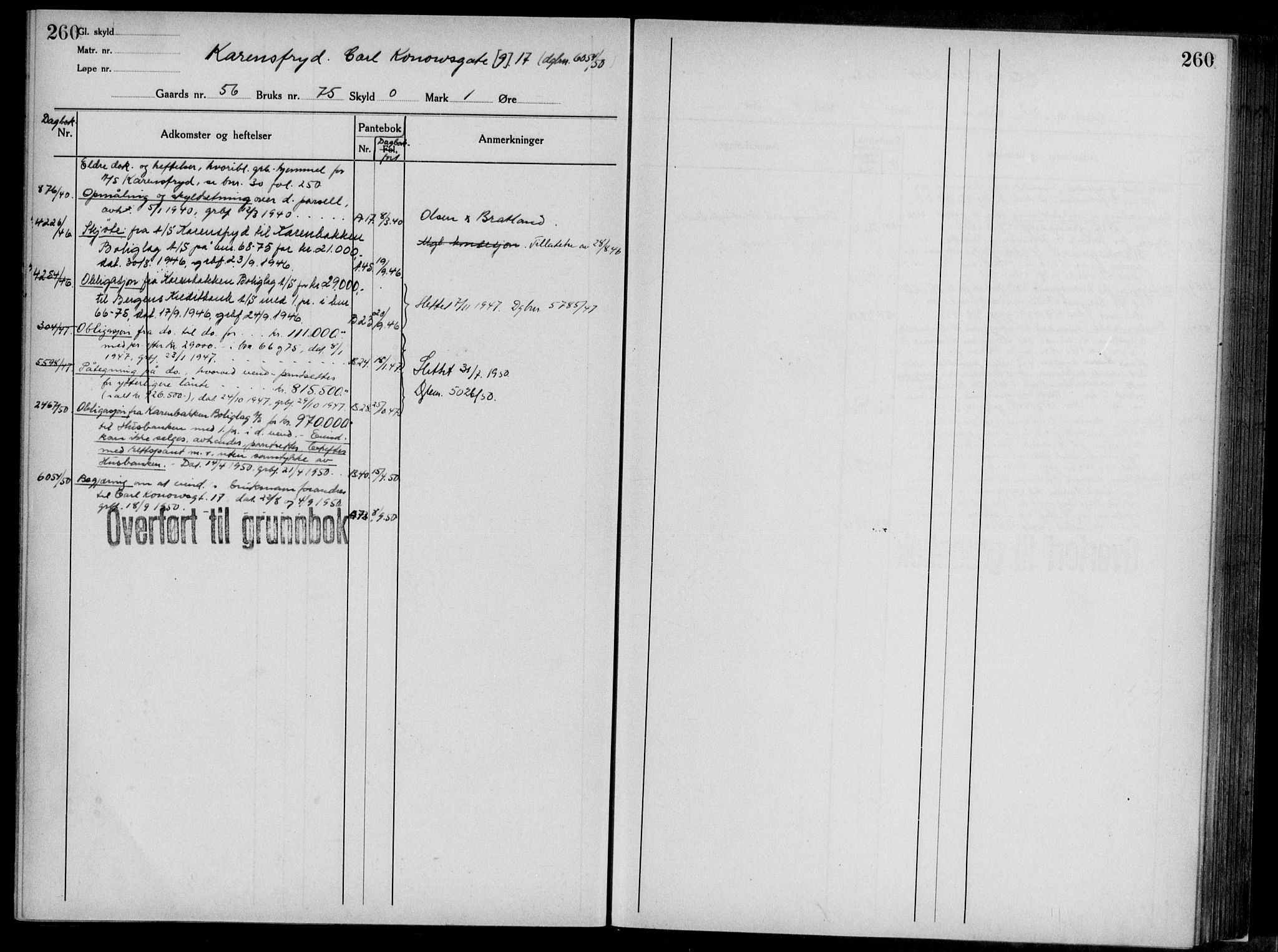 Midhordland sorenskriveri, AV/SAB-A-3001/1/G/Ga/Gab/L0117: Mortgage register no. II.A.b.117, p. 260