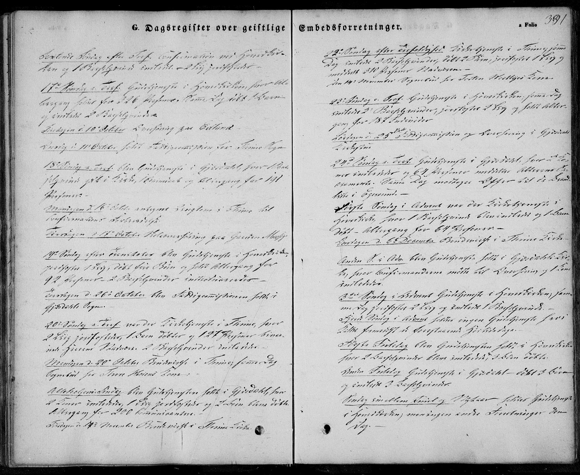 Lye sokneprestkontor, AV/SAST-A-101794/001/30BA/L0006: Parish register (official) no. A 5.2, 1842-1855, p. 391