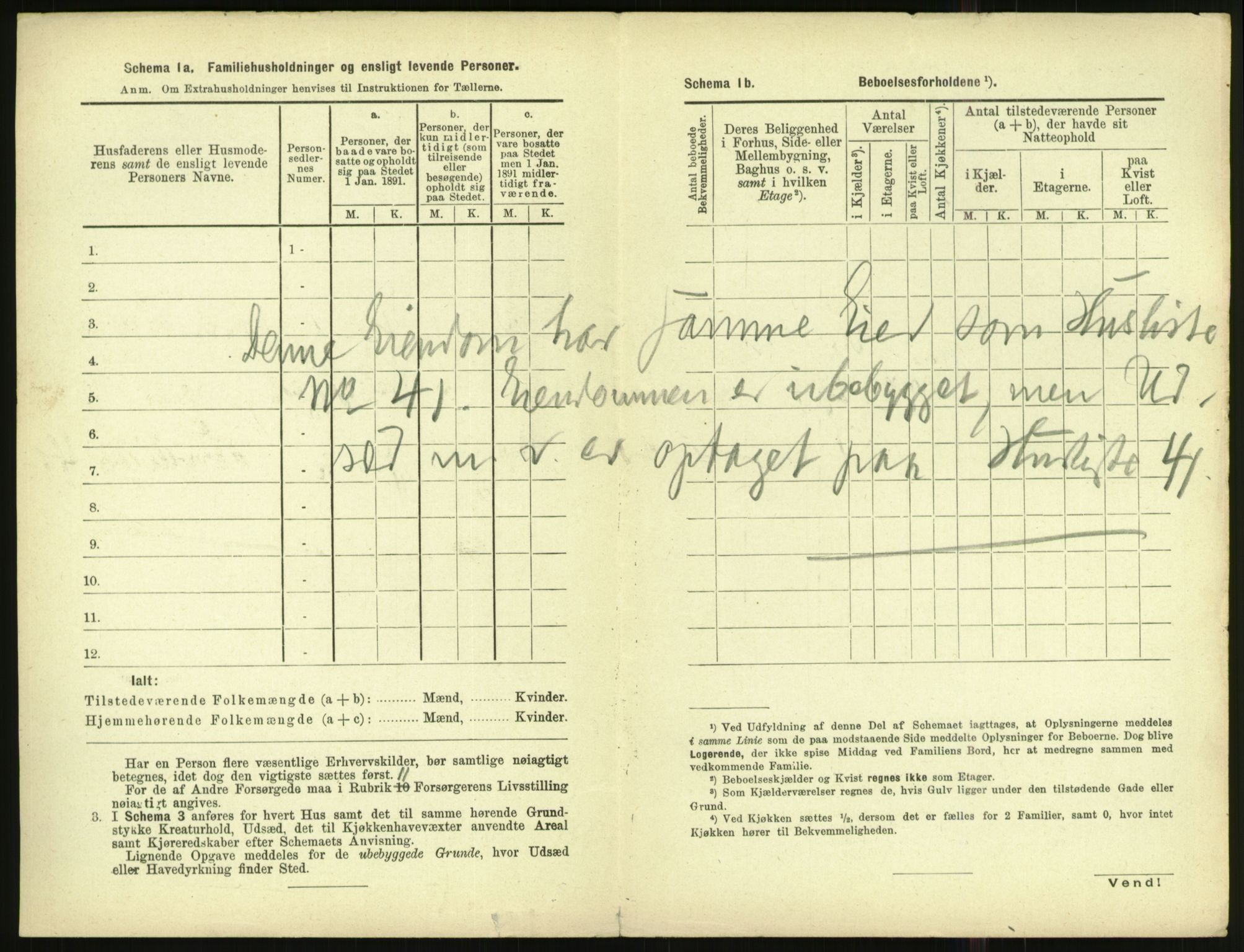 RA, 1891 census for 1001 Kristiansand, 1891, p. 1965