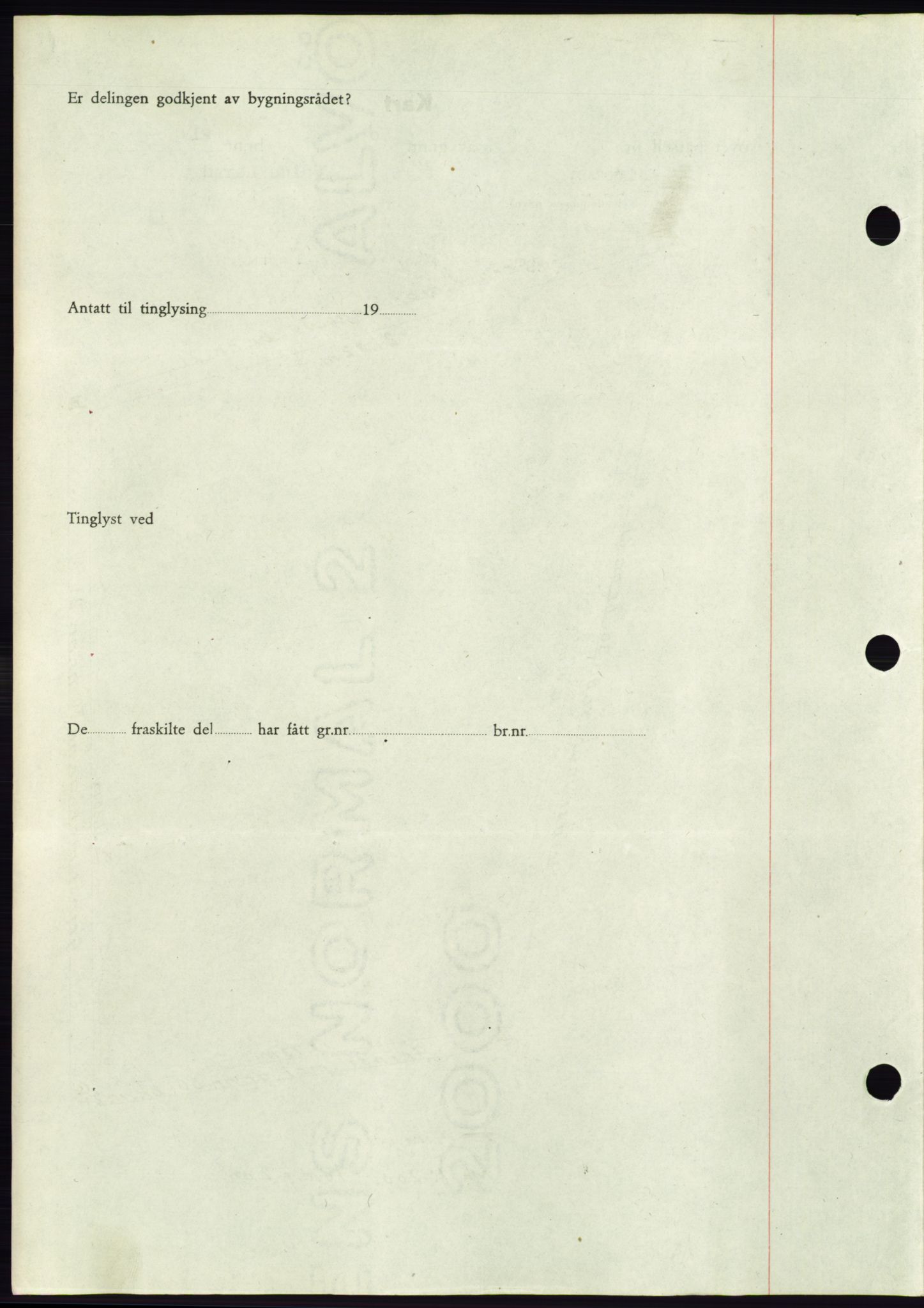 Søre Sunnmøre sorenskriveri, AV/SAT-A-4122/1/2/2C/L0075: Mortgage book no. 1A, 1943-1943, Diary no: : 984/1943