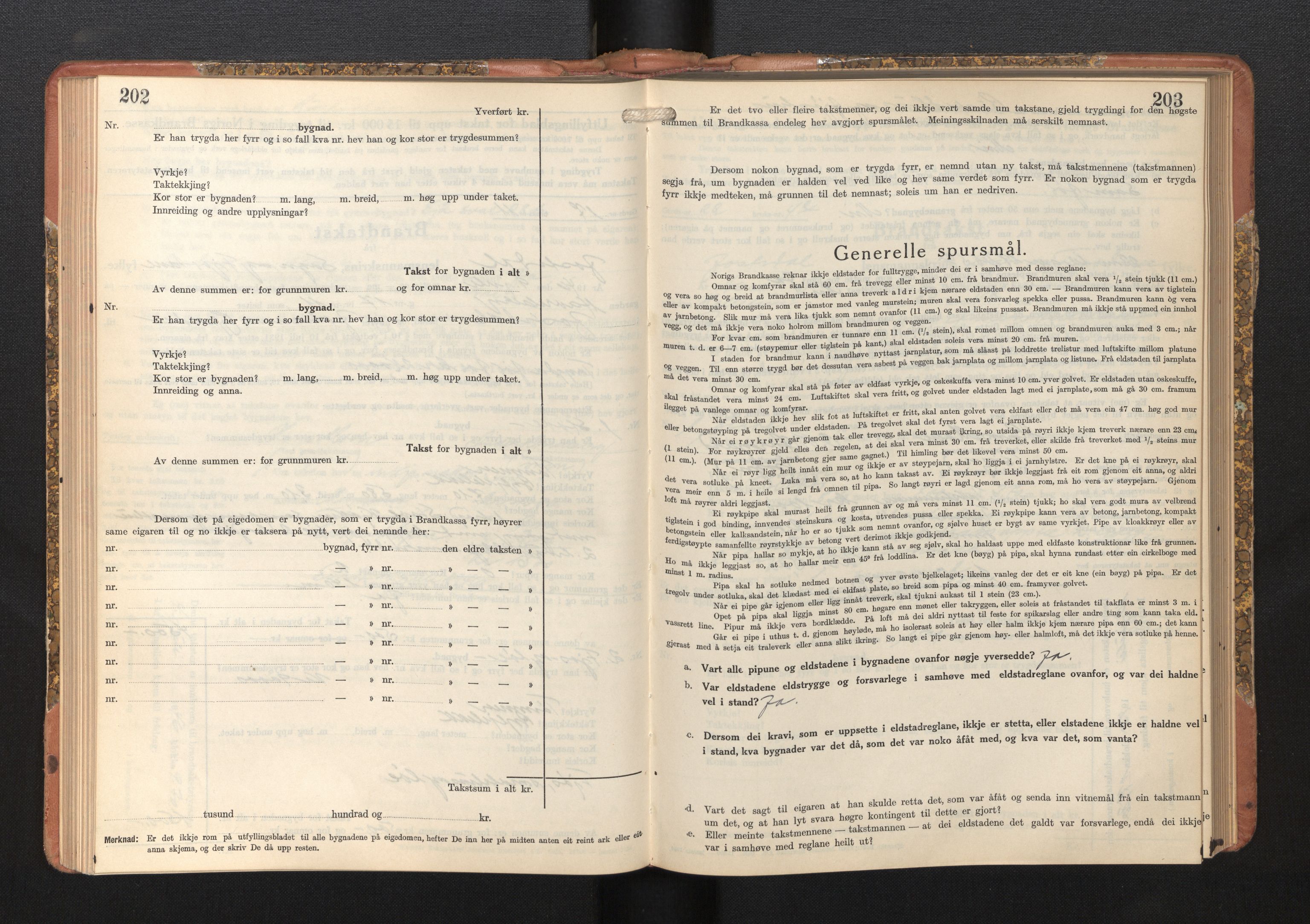 Lensmannen i Jostedal, AV/SAB-A-28601/0012/L0006: Branntakstprotokoll, skjematakst, 1936-1948, p. 202-203