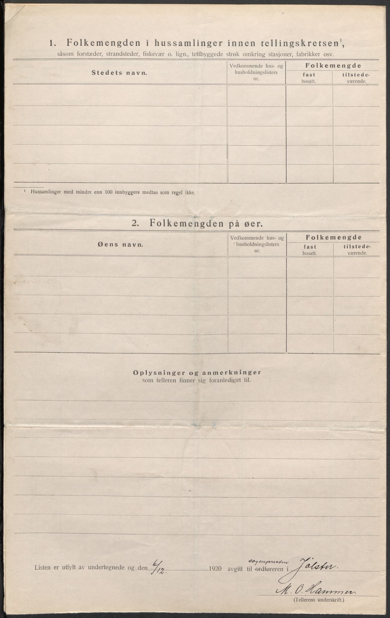 SAB, 1920 census for Jølster, 1920, p. 38