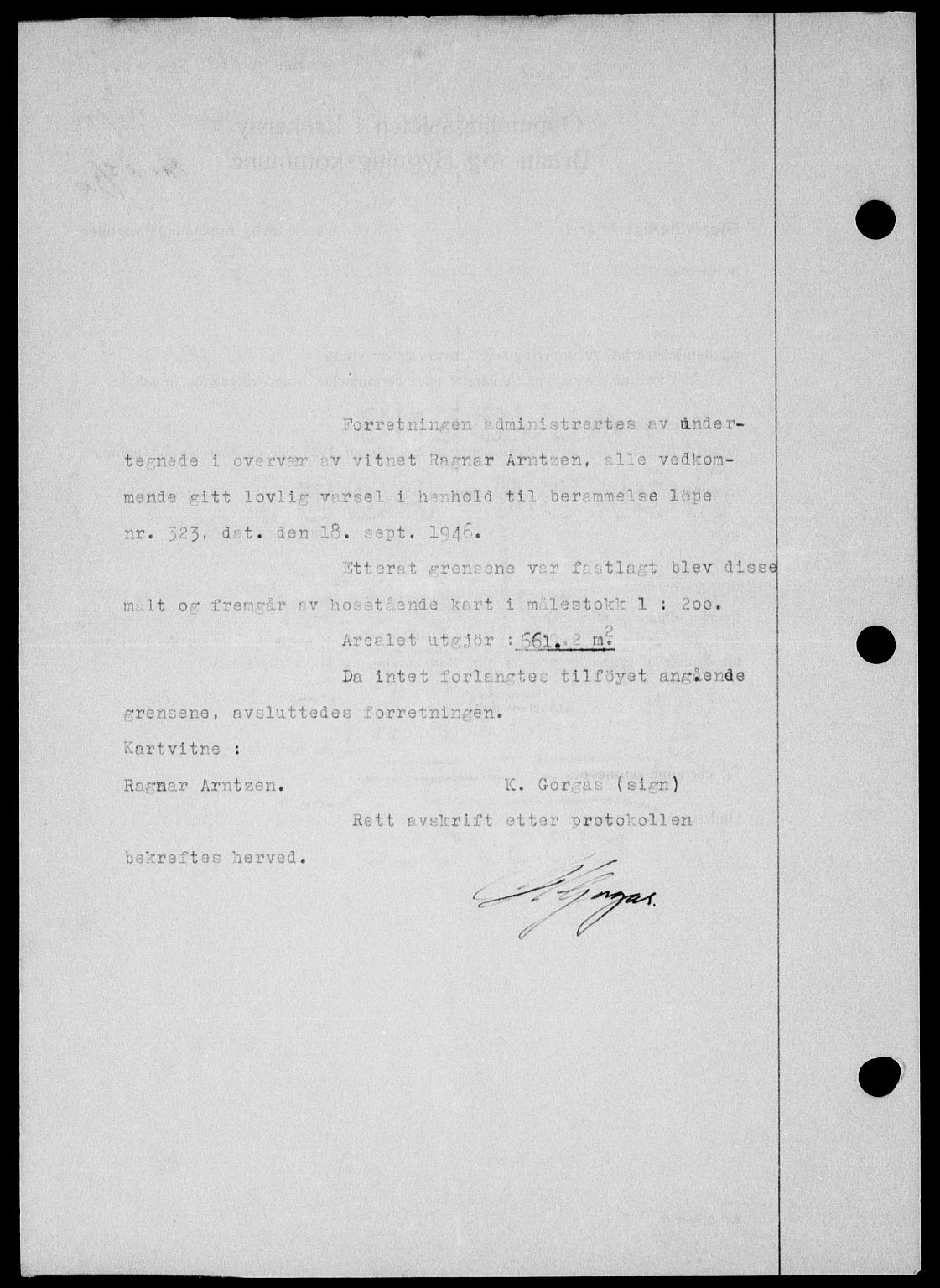 Onsøy sorenskriveri, SAO/A-10474/G/Ga/Gab/L0018: Mortgage book no. II A-18, 1946-1947, Diary no: : 226/1947