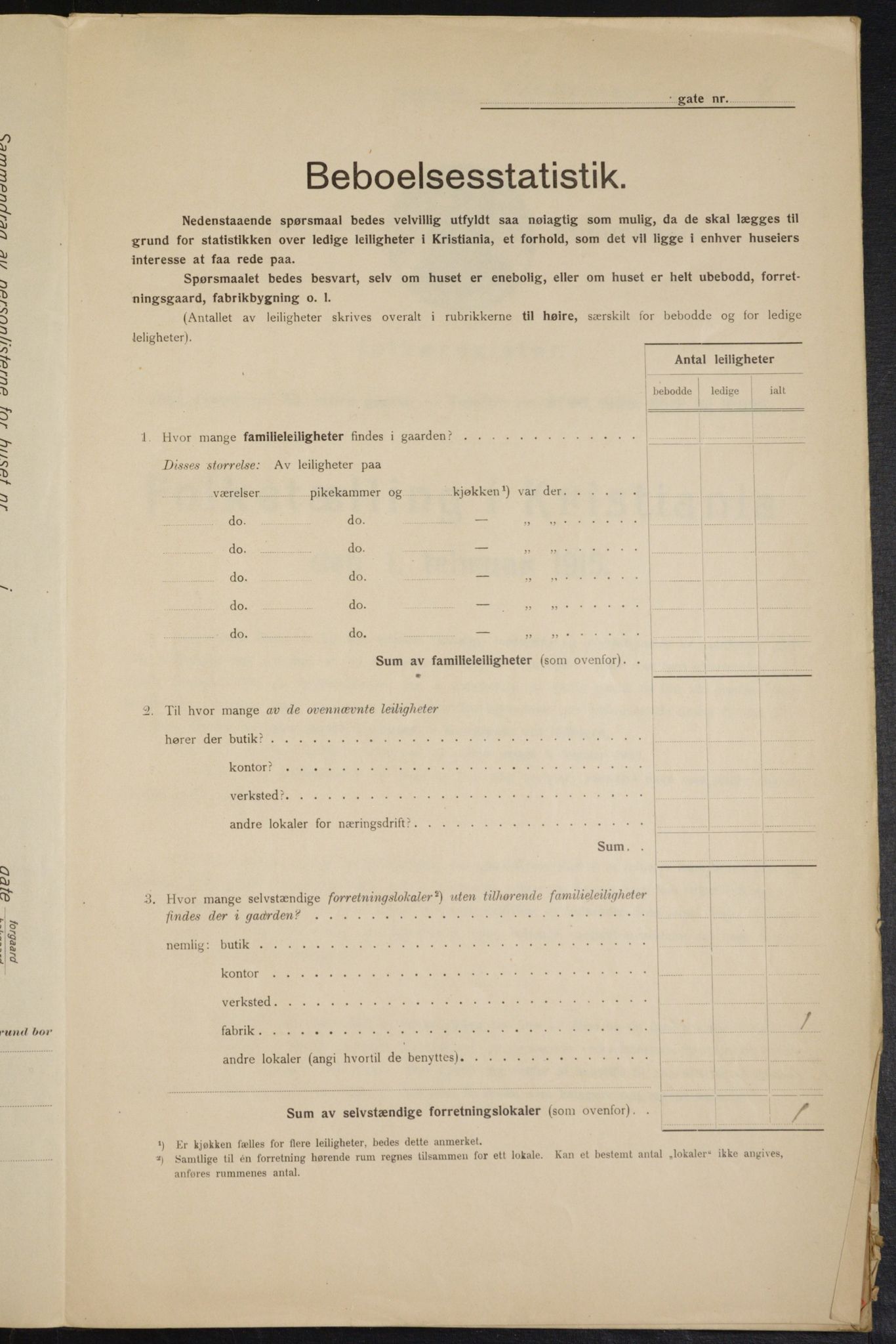 OBA, Municipal Census 1915 for Kristiania, 1915, p. 59423