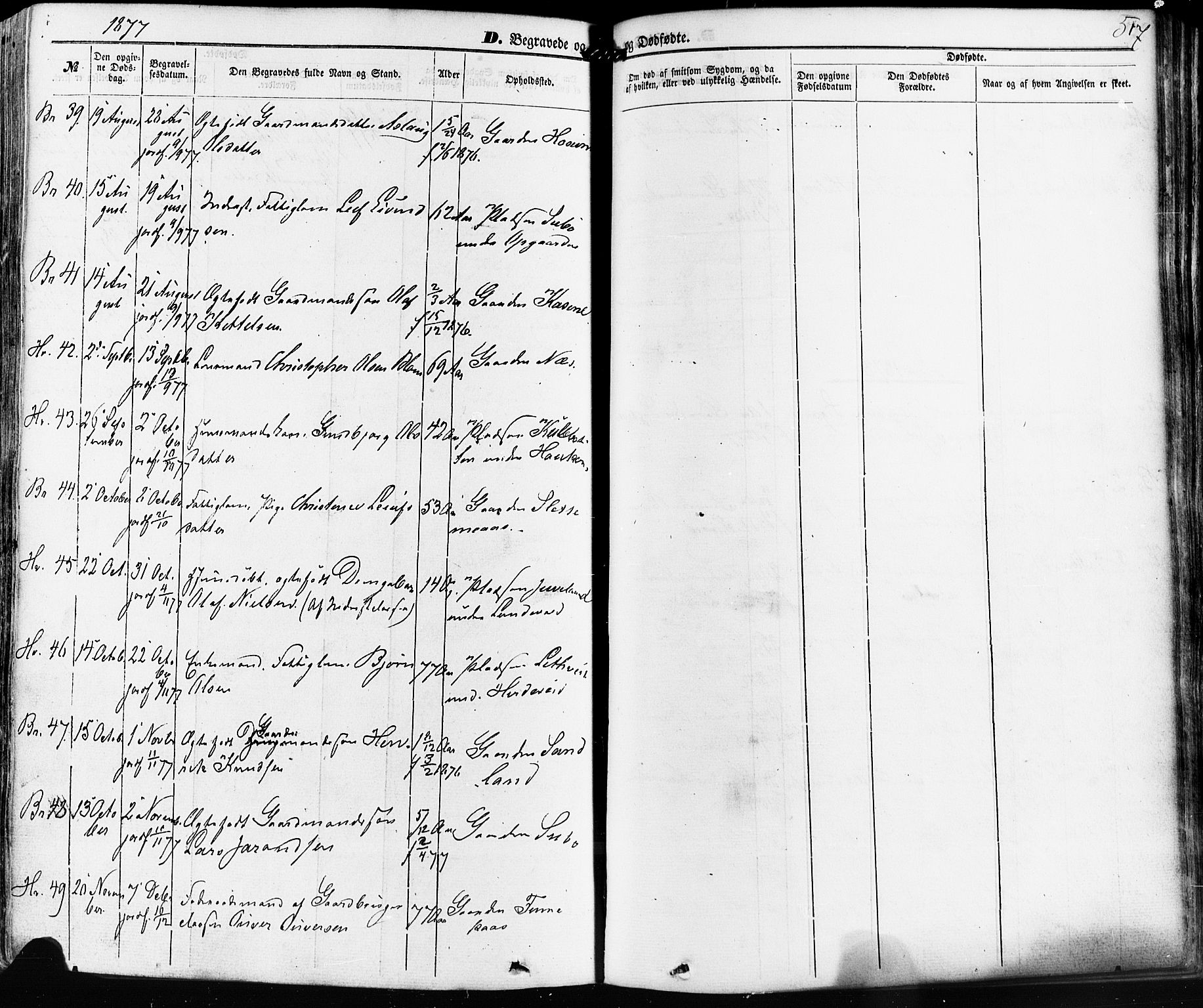 Kviteseid kirkebøker, AV/SAKO-A-276/F/Fa/L0007: Parish register (official) no. I 7, 1859-1881, p. 517